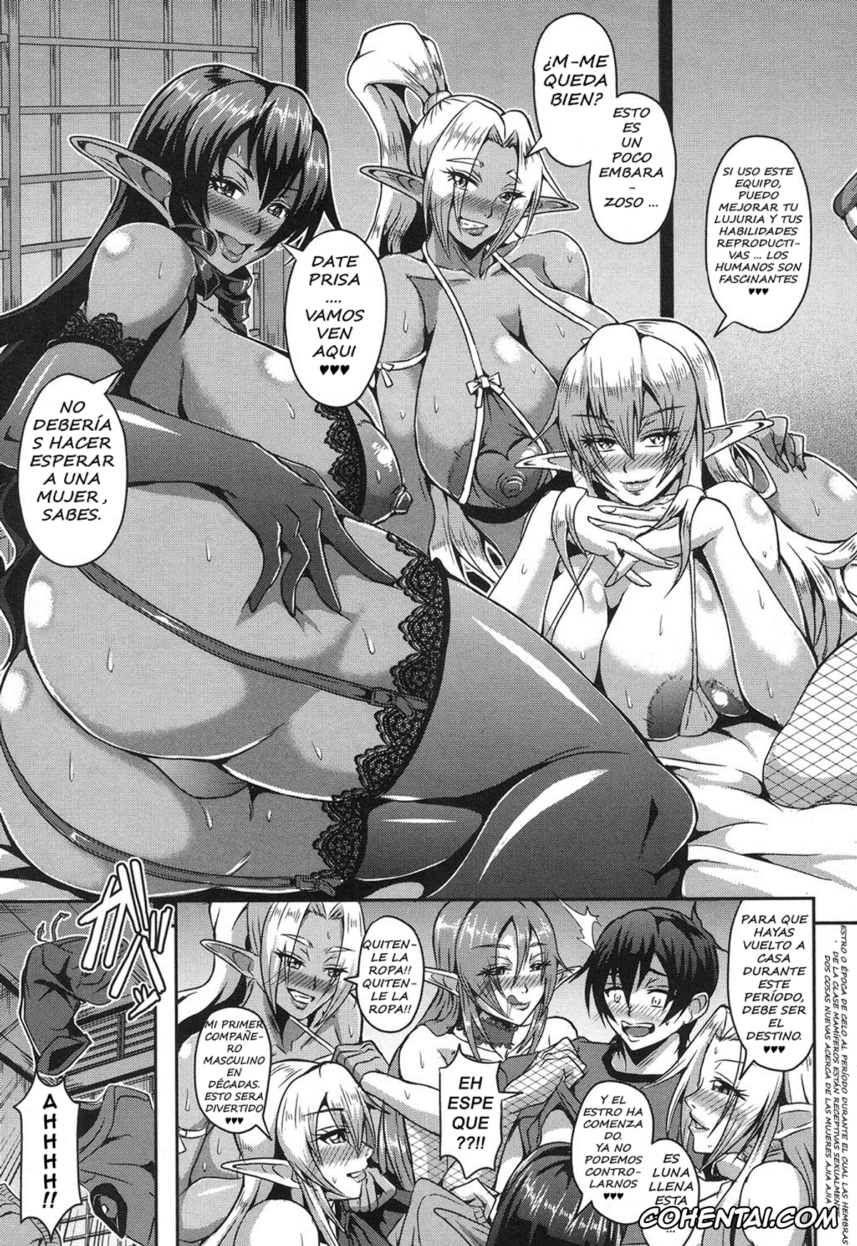 Revistas porno, COMIC MILF porno, Elf Harem no Mori to Kozukuri Keiyaku (COMIC MILF 2017-10 Vol. 38), pagina 11