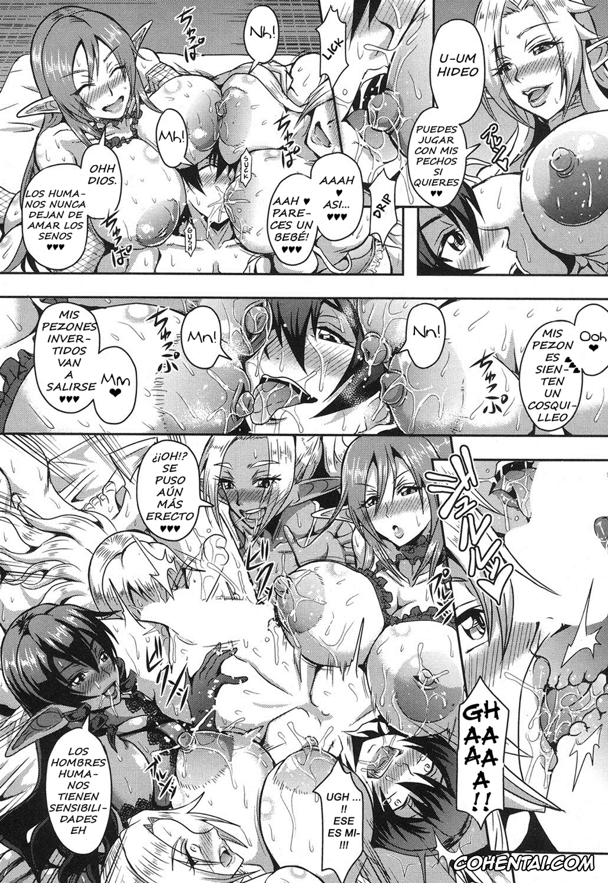Revistas porno, COMIC MILF porno, Elf Harem no Mori to Kozukuri Keiyaku (COMIC MILF 2017-10 Vol. 38), pagina 14