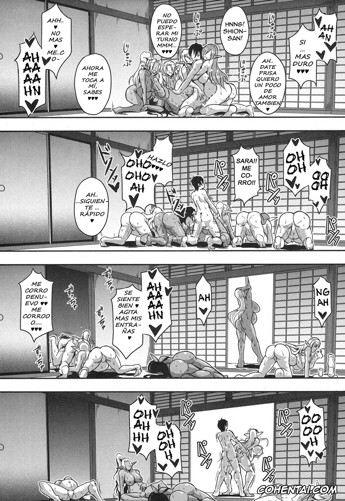 Revistas porno, COMIC MILF porno, Elf Harem no Mori to Kozukuri Keiyaku (COMIC MILF 2017-10 Vol. 38), pagina 38