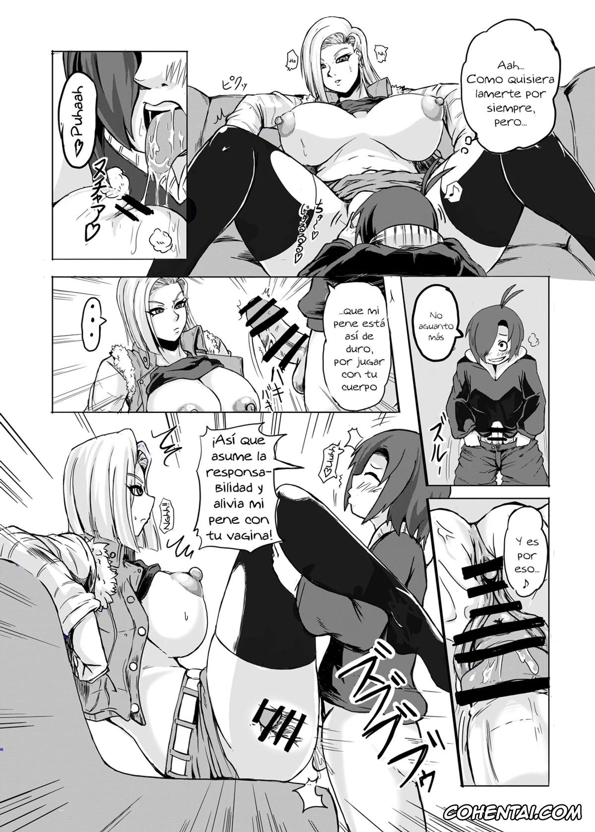 Dragon Ball Z hentai, Android 18 hentai, 18-gou o Shuuchishin Zero ni Shite Yarimakurimashita (Dragon Ball Z), pagina 9