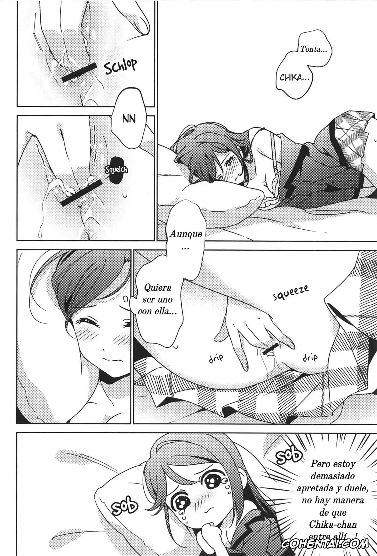 Love Live! Sunshine!! hentai, Chika Takami hentai, Riko Sakurauchi hentai, Chika-chan no ○○ ga Hairanai (Love Live! Sunshine!!), pagina 15