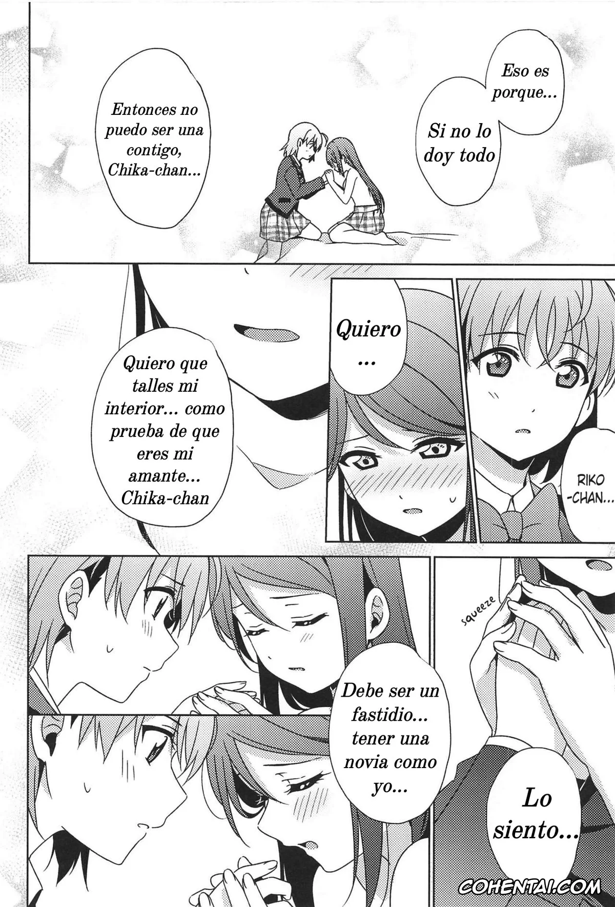 Love Live! Sunshine!! xxx, Chika Takami xxx, Riko Sakurauchi xxx, Chika-chan no ○○ ga Hairanai (Love Live! Sunshine!!), pagina 19