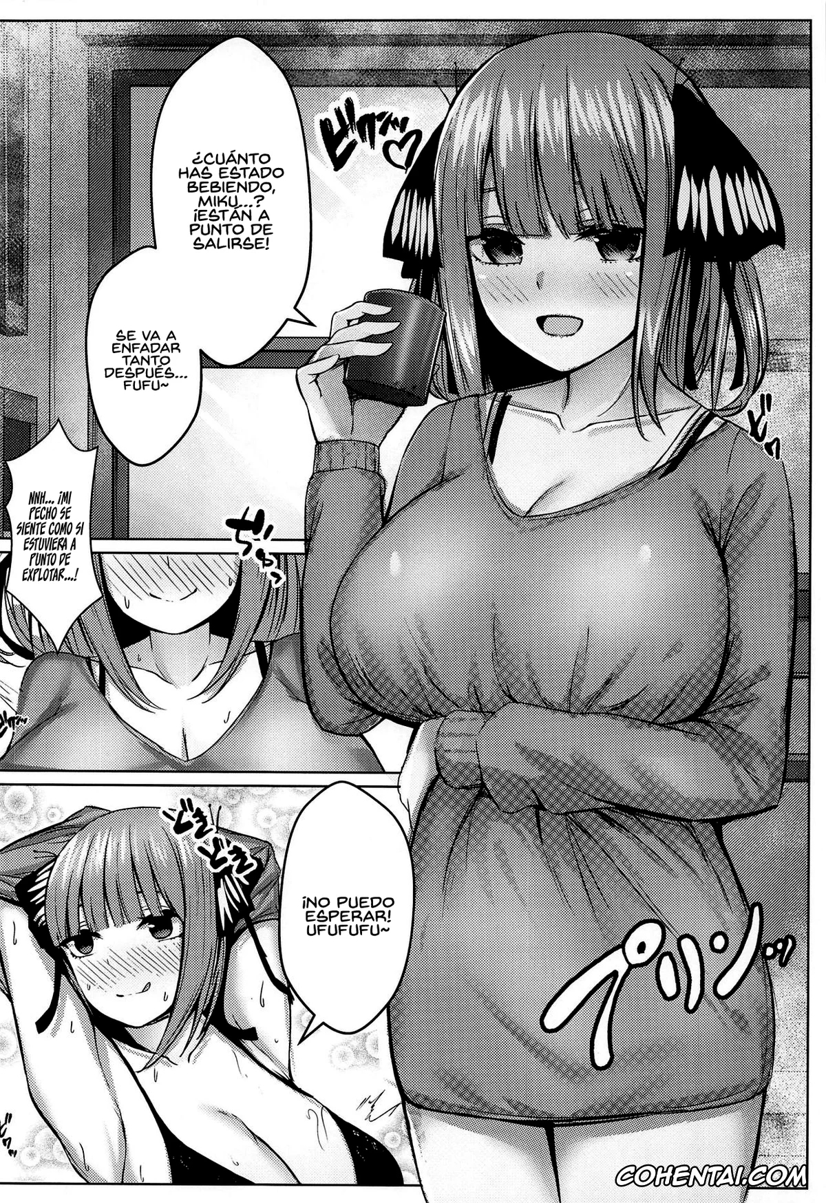 Gotoubun No Hanayome | The Quintessential Quintuplets xxx, Fuutarou Uesugi xxx, Miku Nakano xxx, Nino Nakano xxx, Kouhei ni Ikou ze!! – 2toubun no sex with milk (Gotoubun no Hanayome), pagina 7
