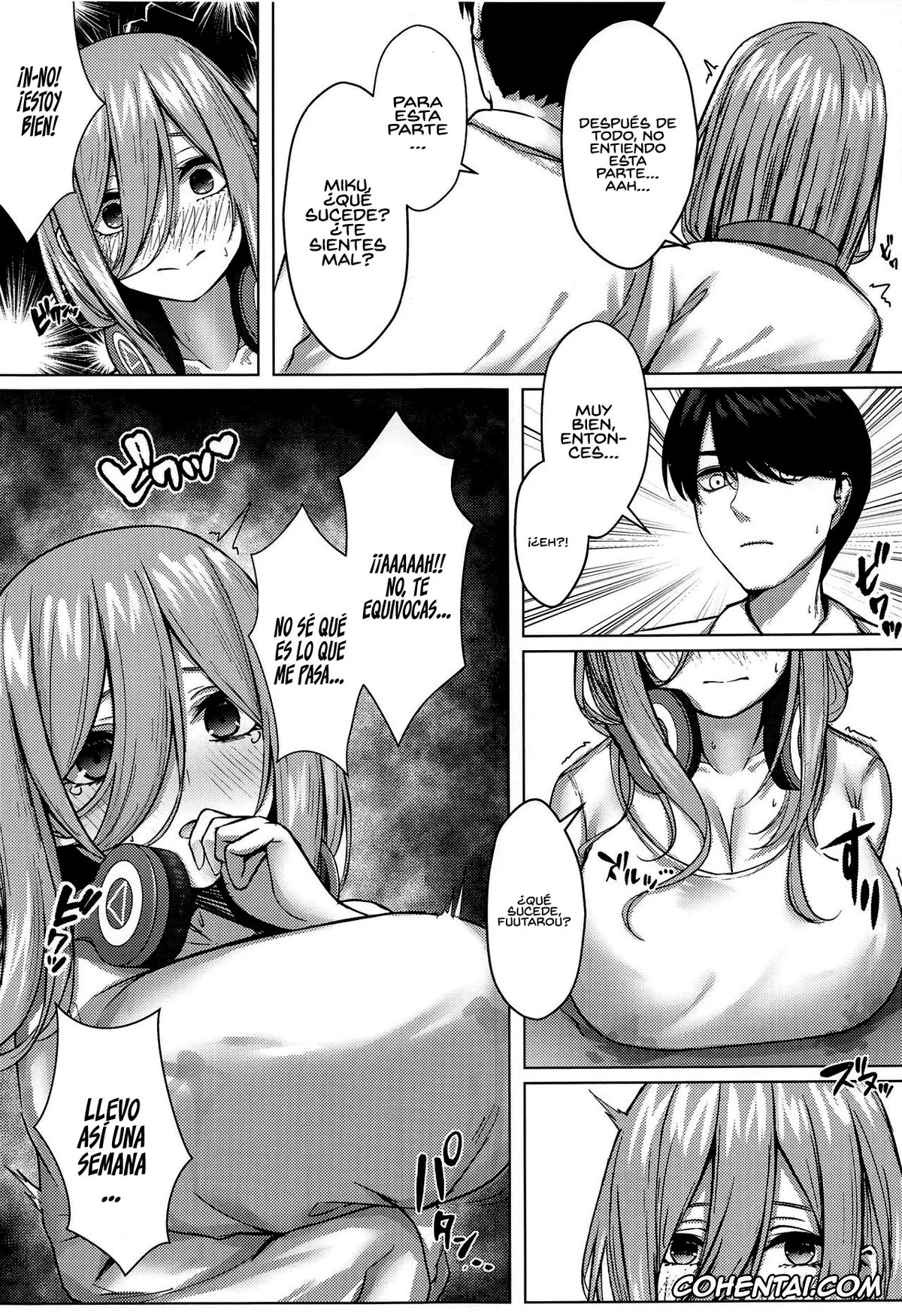 Gotoubun No Hanayome | The Quintessential Quintuplets porno, Fuutarou Uesugi porno, Miku Nakano porno, Nino Nakano porno, Kouhei ni Ikou ze!! – 2toubun no sex with milk (Gotoubun no Hanayome), pagina 8