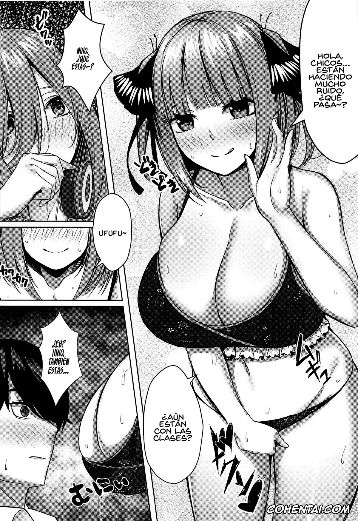 Gotoubun No Hanayome | The Quintessential Quintuplets hentai, Fuutarou Uesugi hentai, Miku Nakano hentai, Nino Nakano hentai, Kouhei ni Ikou ze!! – 2toubun no sex with milk (Gotoubun no Hanayome), pagina 9