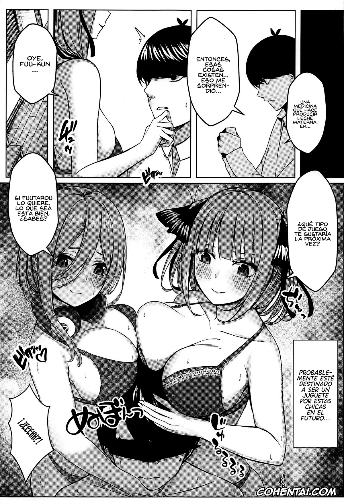 Gotoubun No Hanayome | The Quintessential Quintuplets porno, Fuutarou Uesugi porno, Miku Nakano porno, Nino Nakano porno, Kouhei ni Ikou ze!! – 2toubun no sex with milk (Gotoubun no Hanayome), pagina 20