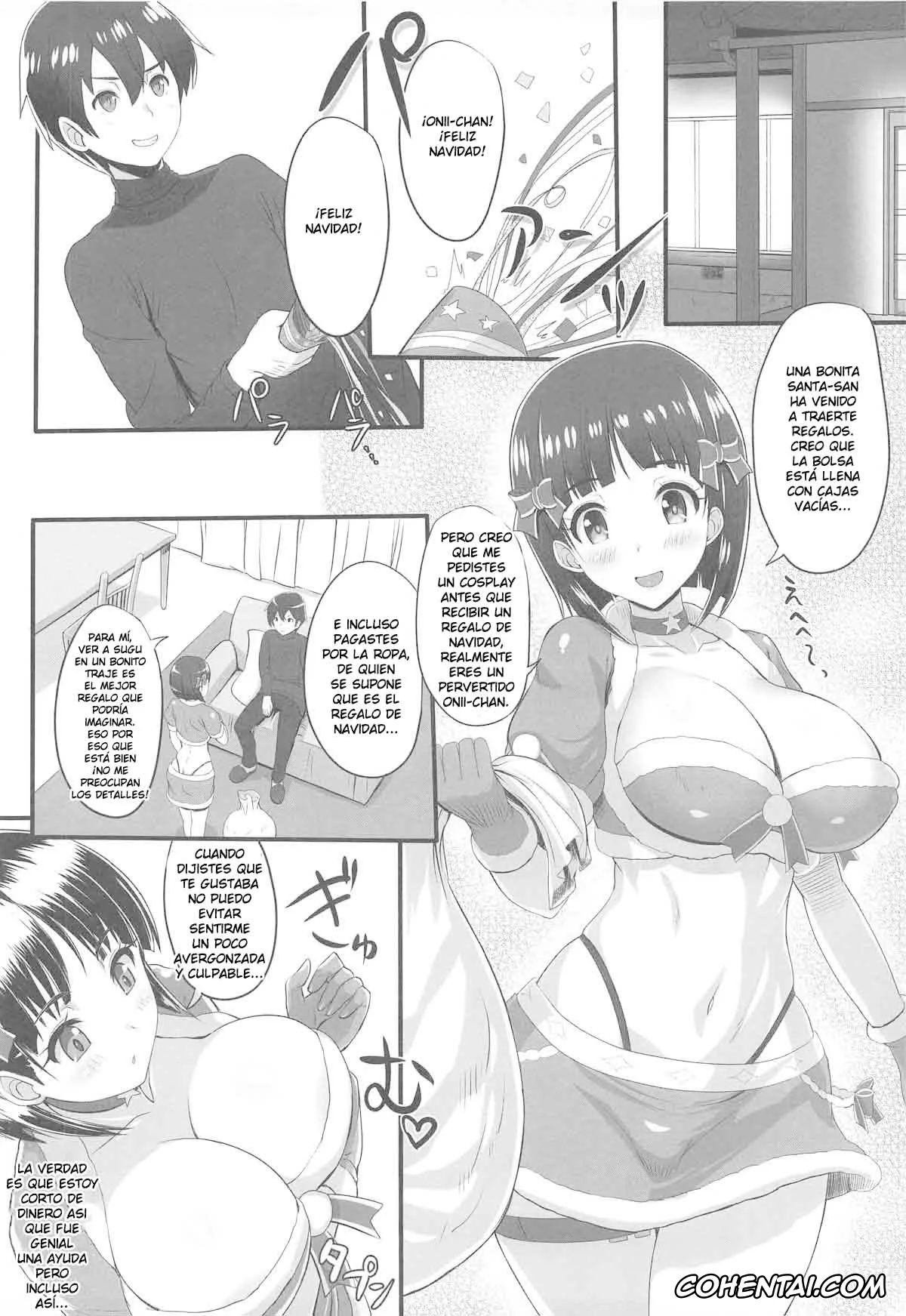 Sword Art Online hentai, Kazuto Kirigaya | Kirito hentai, Suguha Kirigaya hentai, MOTTO! SAOff WINTER (Sword Art Online), pagina 3