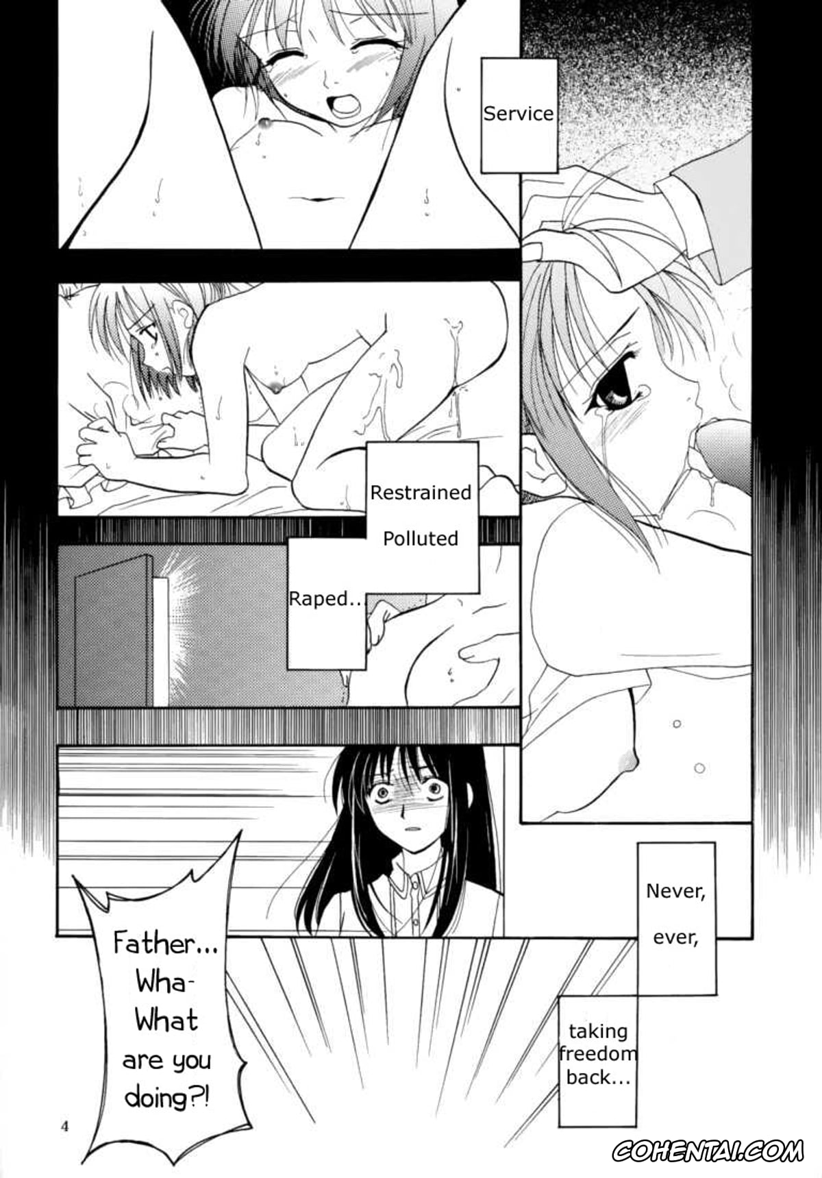 Tsukihime hentai, Akiha Tohno hentai, Kohaku hentai, Gepparou Maki no Ichi (Tsukihime), pagina 3