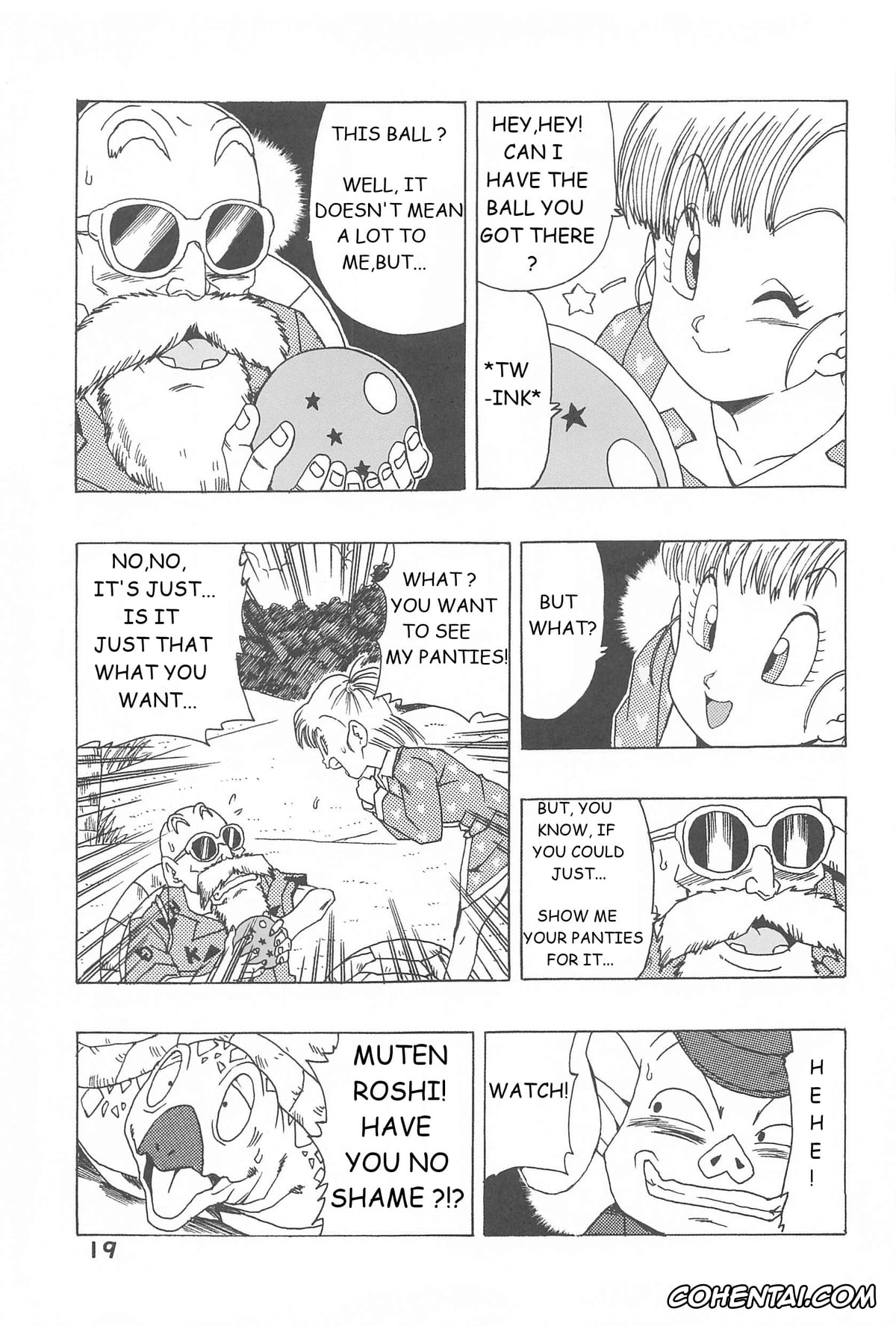 Dragon Ball xxx, Bulma Briefs xxx, Master Roshi xxx, Oolong xxx, Son Goku xxx, Bulma no Saikyou e no Michi (Dragon Ball), pagina 19