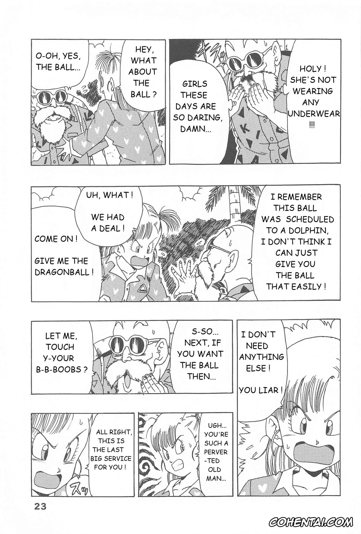 Dragon Ball porno, Bulma Briefs porno, Master Roshi porno, Oolong porno, Son Goku porno, Bulma no Saikyou e no Michi (Dragon Ball), pagina 23