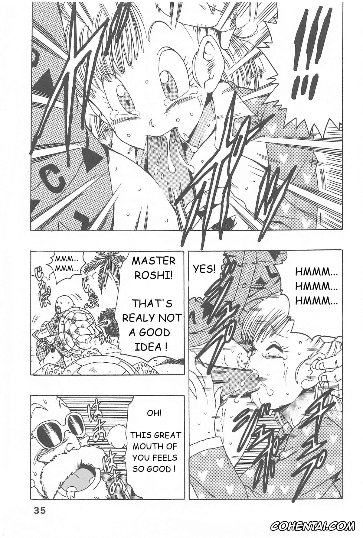 Dragon Ball porno, Bulma Briefs porno, Master Roshi porno, Oolong porno, Son Goku porno, Bulma no Saikyou e no Michi (Dragon Ball), pagina 35
