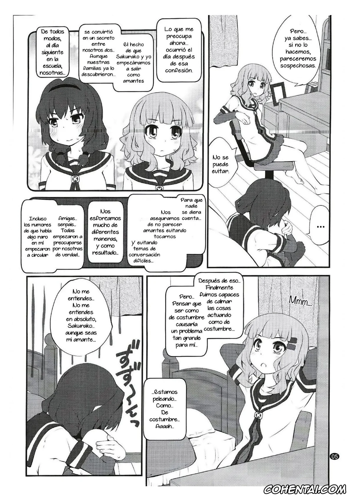 YuruYuri xxx, Himawari Furutani xxx, Sakurako Ohmuro xxx, Himegoto Flowers 15 (YuruYuri), pagina 4