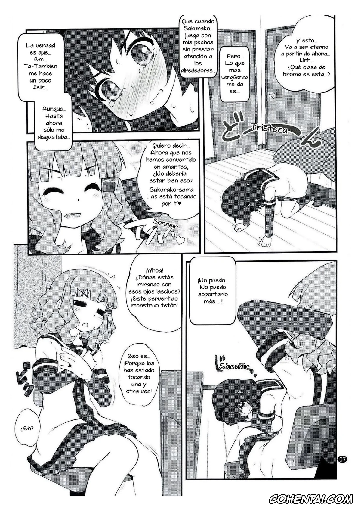 YuruYuri hentai, Himawari Furutani hentai, Sakurako Ohmuro hentai, Himegoto Flowers 15 (YuruYuri), pagina 6