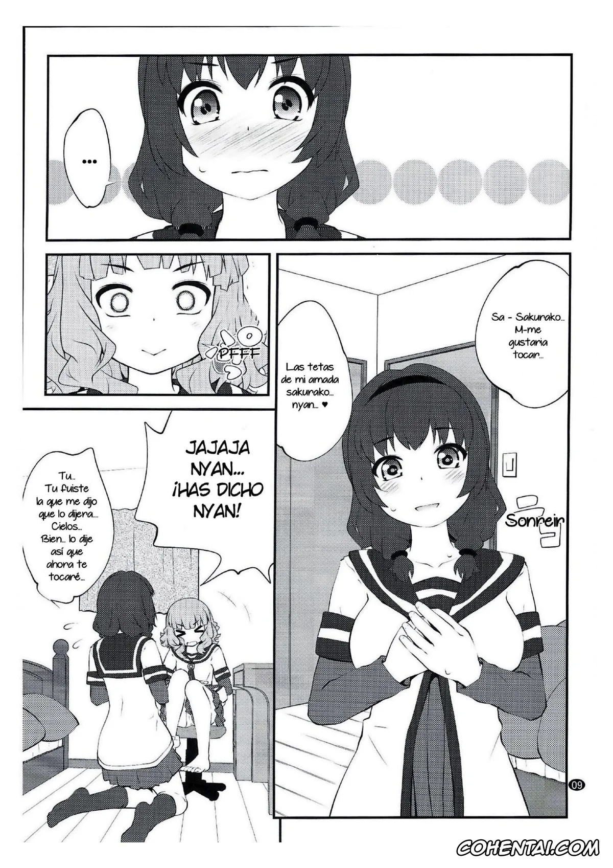 YuruYuri porno, Himawari Furutani porno, Sakurako Ohmuro porno, Himegoto Flowers 15 (YuruYuri), pagina 8