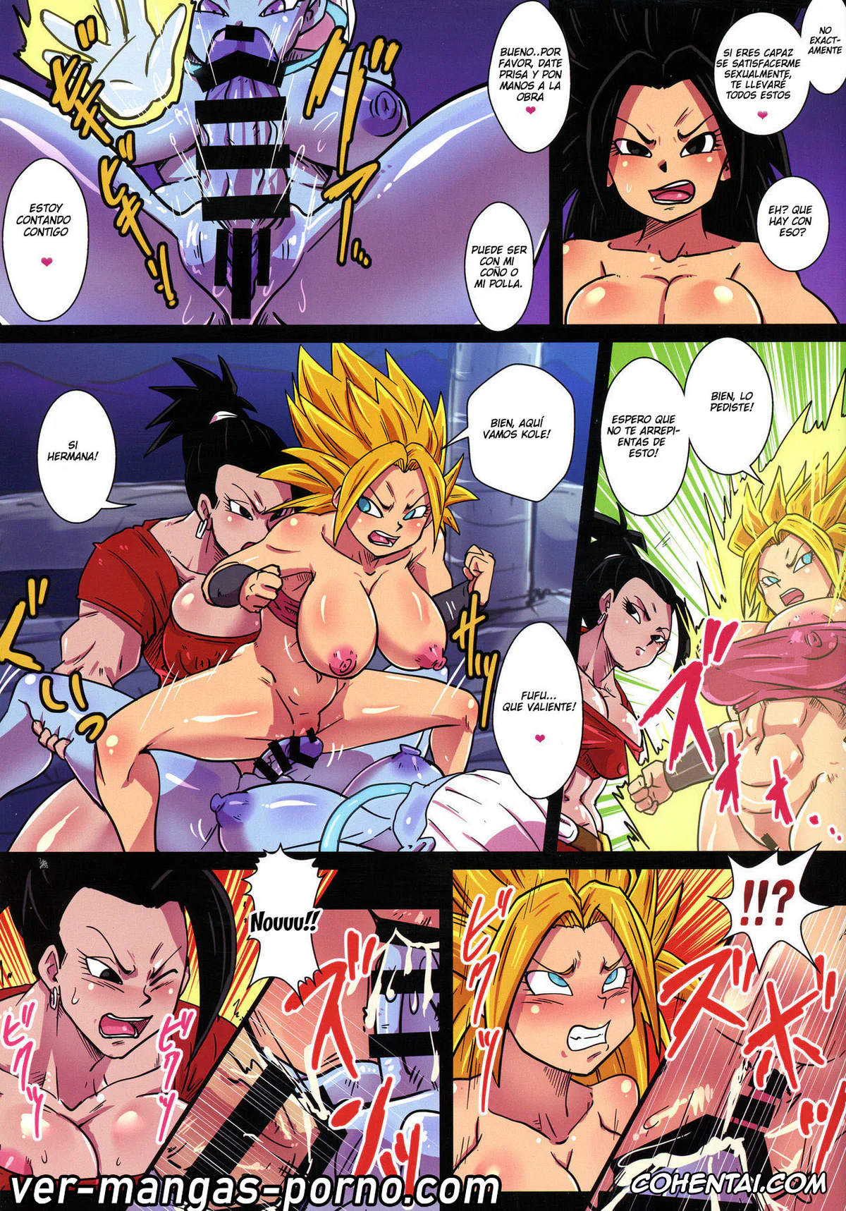 Dragon Ball Super porno, Cabba porno, Caulifla porno, Kale porno, Kefla porno, Vados porno, Dai 6 Uchuu no Tenshi to Saranaru Chou Tokkun (Dragon Ball Super), pagina 11
