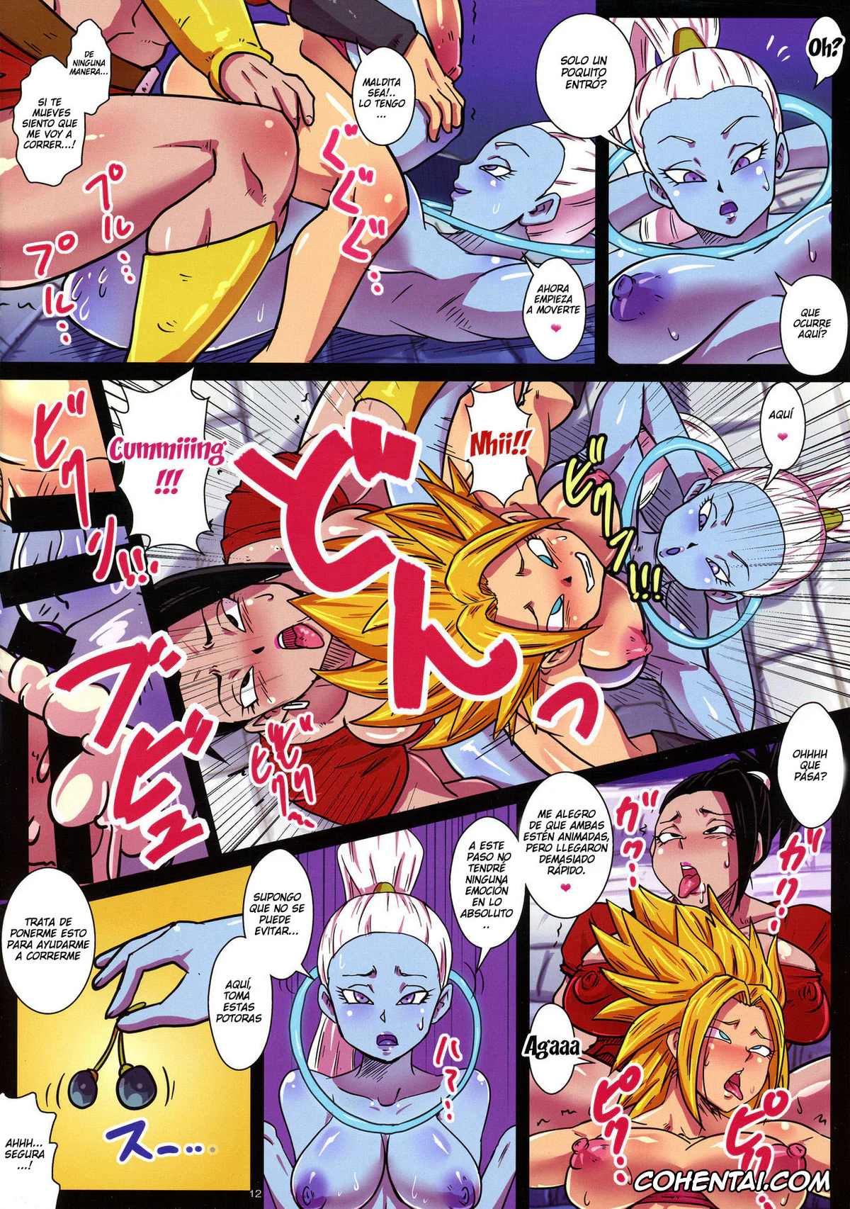 Dragon Ball Super hentai, Cabba hentai, Caulifla hentai, Kale hentai, Kefla hentai, Vados hentai, Dai 6 Uchuu no Tenshi to Saranaru Chou Tokkun (Dragon Ball Super), pagina 12