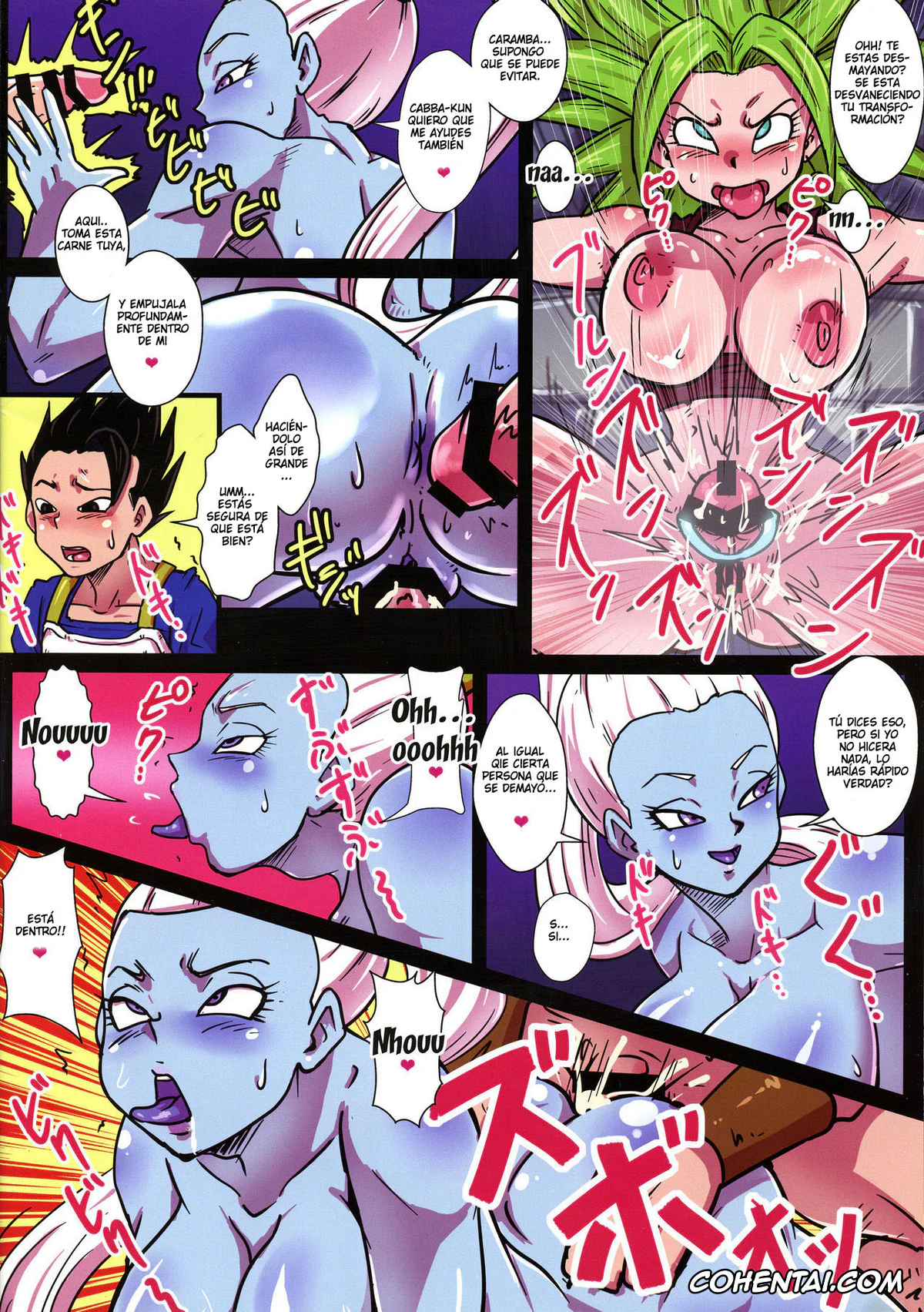 Dragon Ball Super xxx, Cabba xxx, Caulifla xxx, Kale xxx, Kefla xxx, Vados xxx, Dai 6 Uchuu no Tenshi to Saranaru Chou Tokkun (Dragon Ball Super), pagina 16