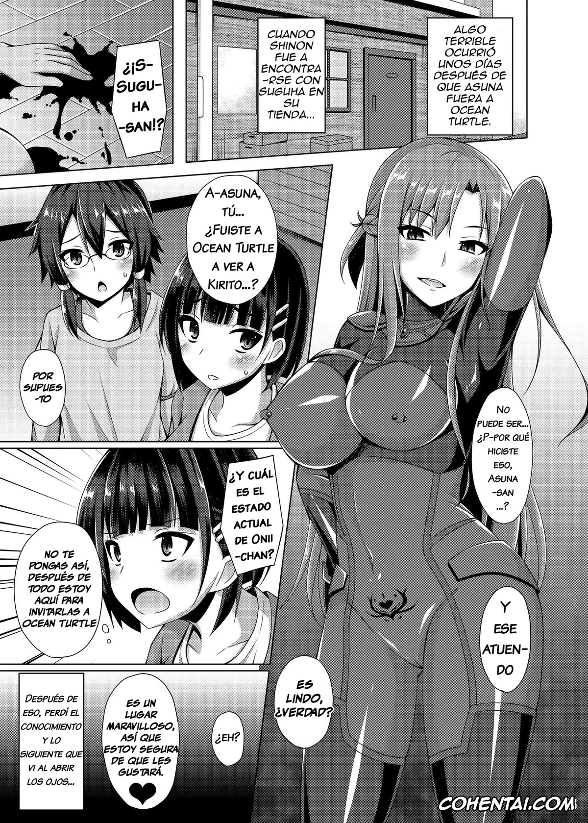 Sword Art Online xxx, Asuna Yuuki xxx, Lyfa | Leafa xxx, Shino Asada | Sinon xxx, Suguha Kirigaya xxx, Kanojo wa Mou «Onii-chan» to wa Yonde Kurenai (Sword Art Online), pagina 4