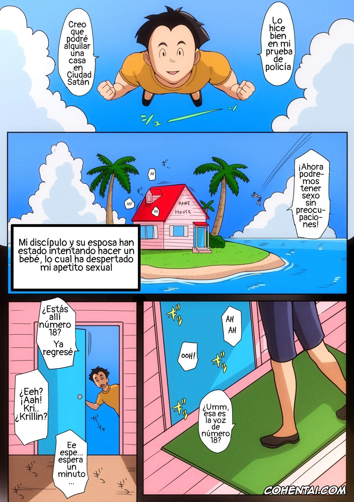 Dragon Ball Z hentai, Android 18 hentai, Krillin hentai, Master Roshi hentai, Oolong hentai, B-Kyuu Manga 10 (Dragon Ball Z), pagina 21