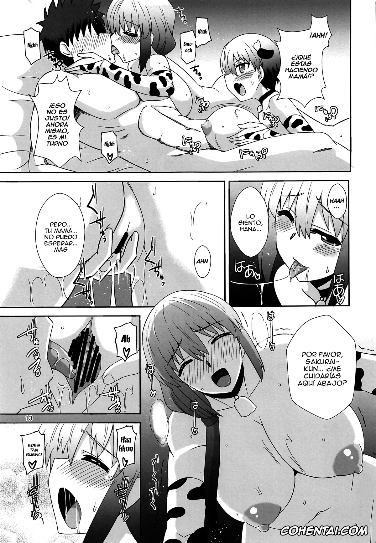 Uzaki-chan wa Asobitai! hentai, Hana Uzaki hentai, Shinichi Sakurai hentai, Tsuki Uzaki hentai, Uzaki Oyako wa H ga Shitai (Uzaki-chan wa Asobitai!), pagina 12