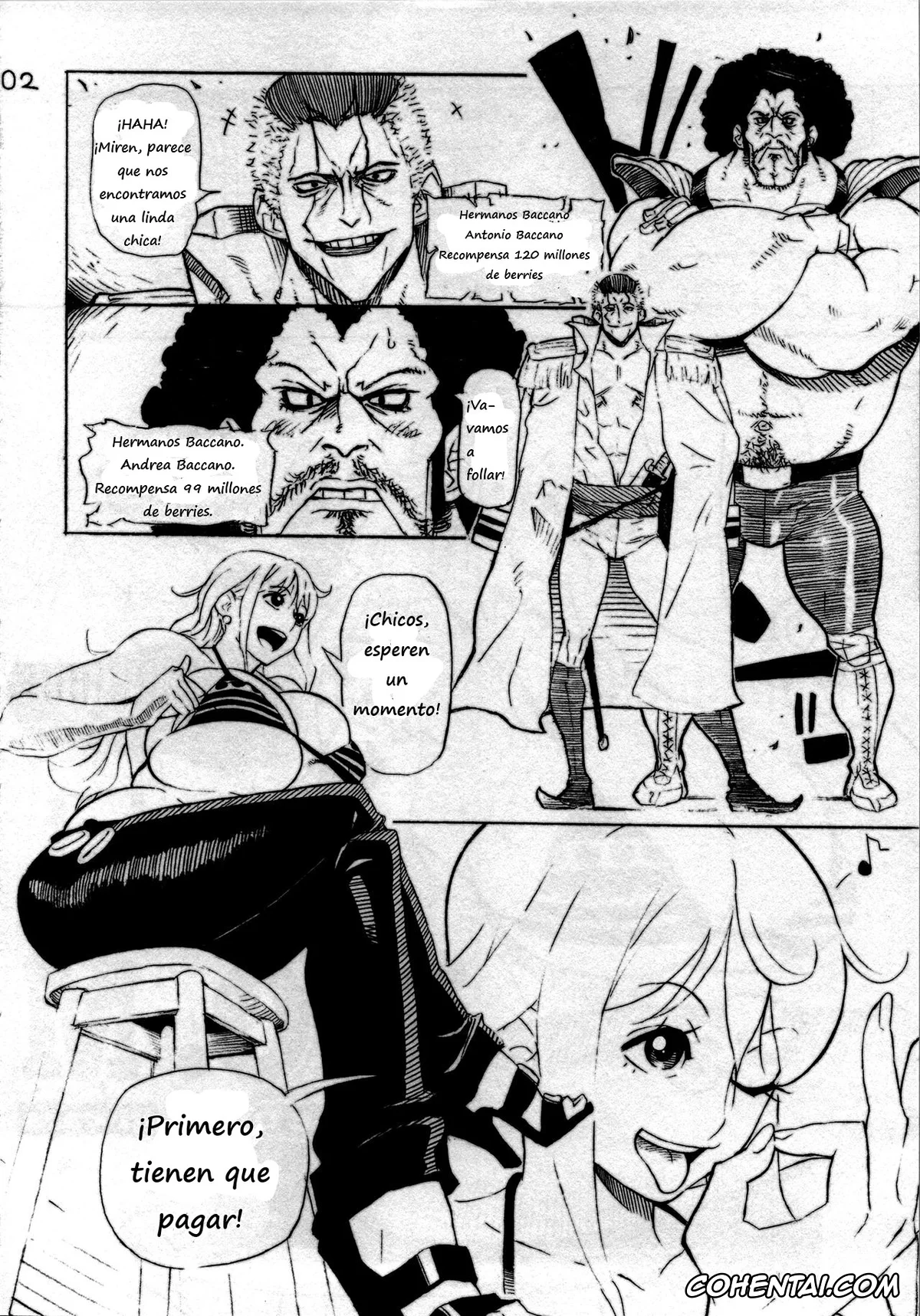 One Piece hentai, Nami hentai, P.O.M (One Piece), pagina 3