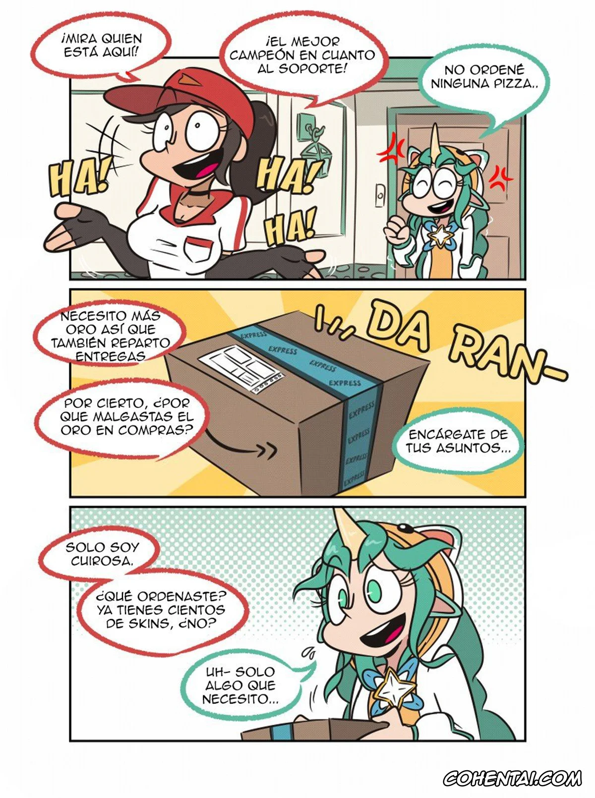 League of Legends hentai, Soraka hentai, Soraka and the Void banana! (League of Legends), pagina 3