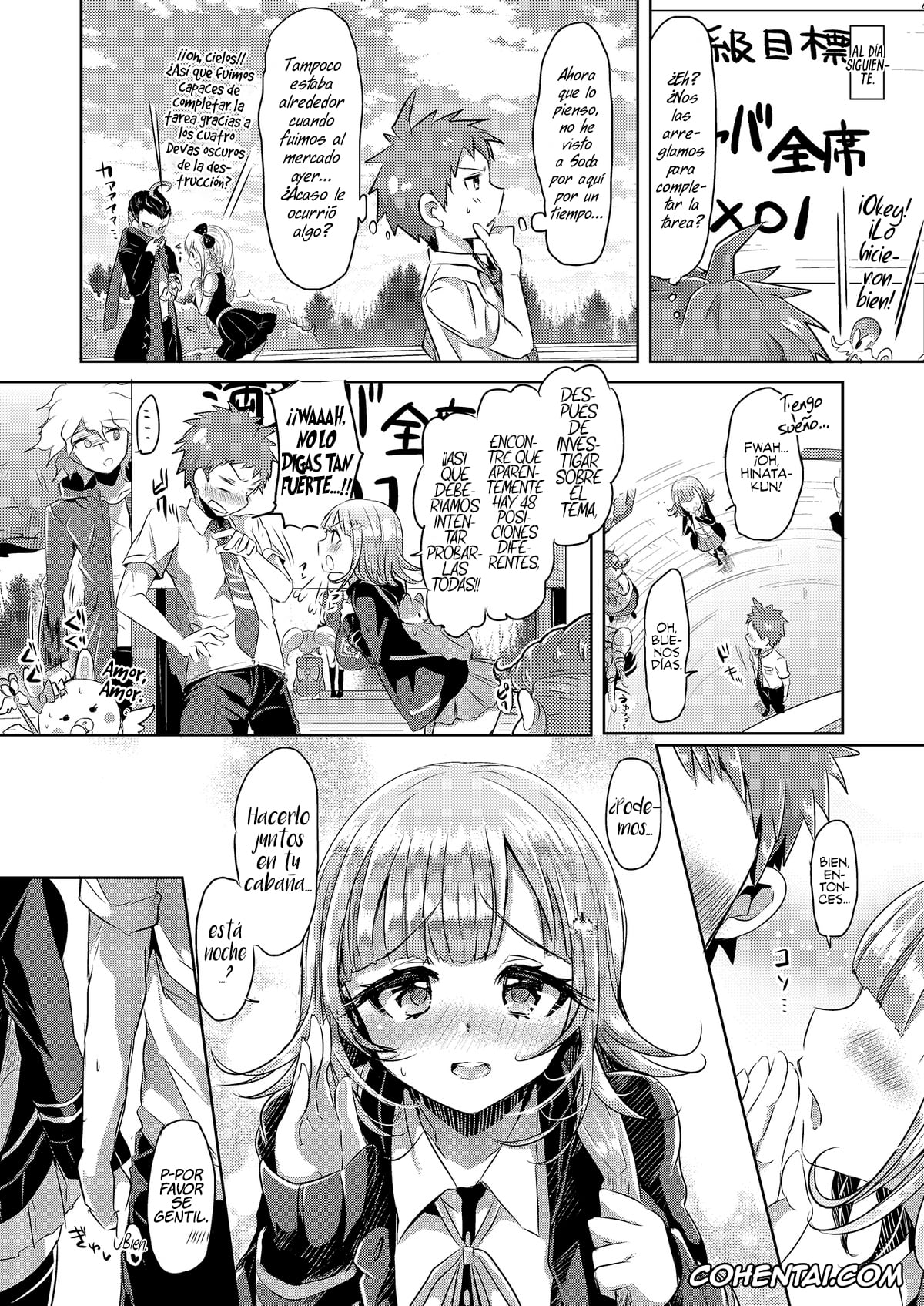Danganronpa xxx, Chiaki Nanami xxx, Hajime Hinata xxx, Game na Kanojo to Chou Koukou Kyuu no Hatena Hatena (Super Danganronpa 2), pagina 19