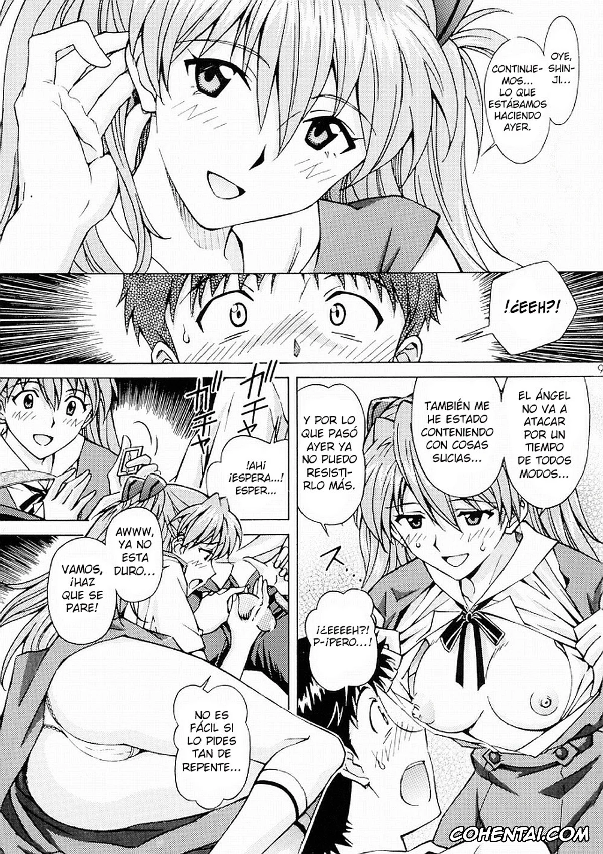 Neon Genesis Evangelion porno, Asuka Langley Soryu porno, Shinji Ikari porno, Ecchi wa Shutsugeki no Mae ni… (Neon Genesis Evangelion), pagina 8