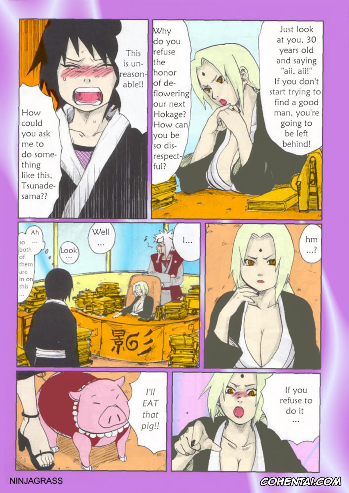 NARUTO hentai, Naruto Uzumaki hentai, Sakura Haruno hentai, Shizune hentai, Tsunade hentai, Nisemono (Naruto), pagina 6