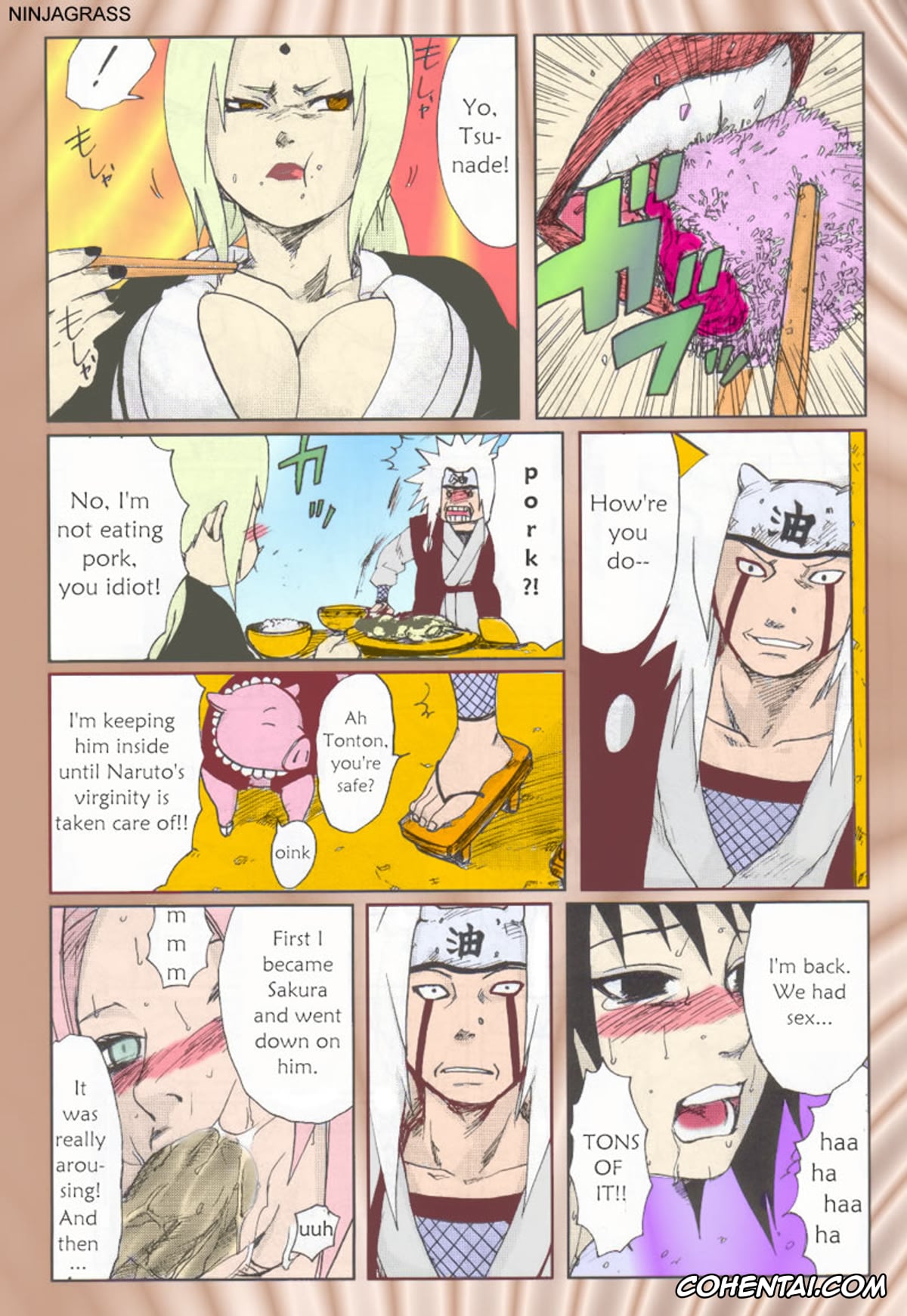NARUTO xxx, Naruto Uzumaki xxx, Sakura Haruno xxx, Shizune xxx, Tsunade xxx, Nisemono (Naruto), pagina 37