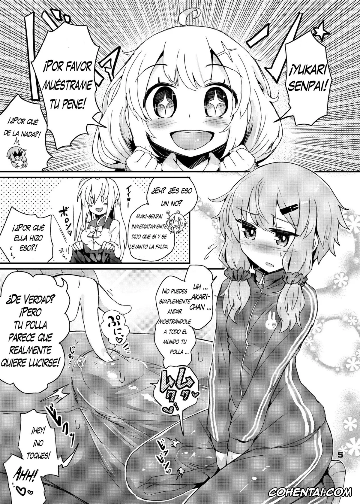 VOICEROID porno, Akari Kizuna porno, Yukari Yuzuki porno, Futanari Yukari-san wa Zenshin Binkan (VOICEROID), pagina 5