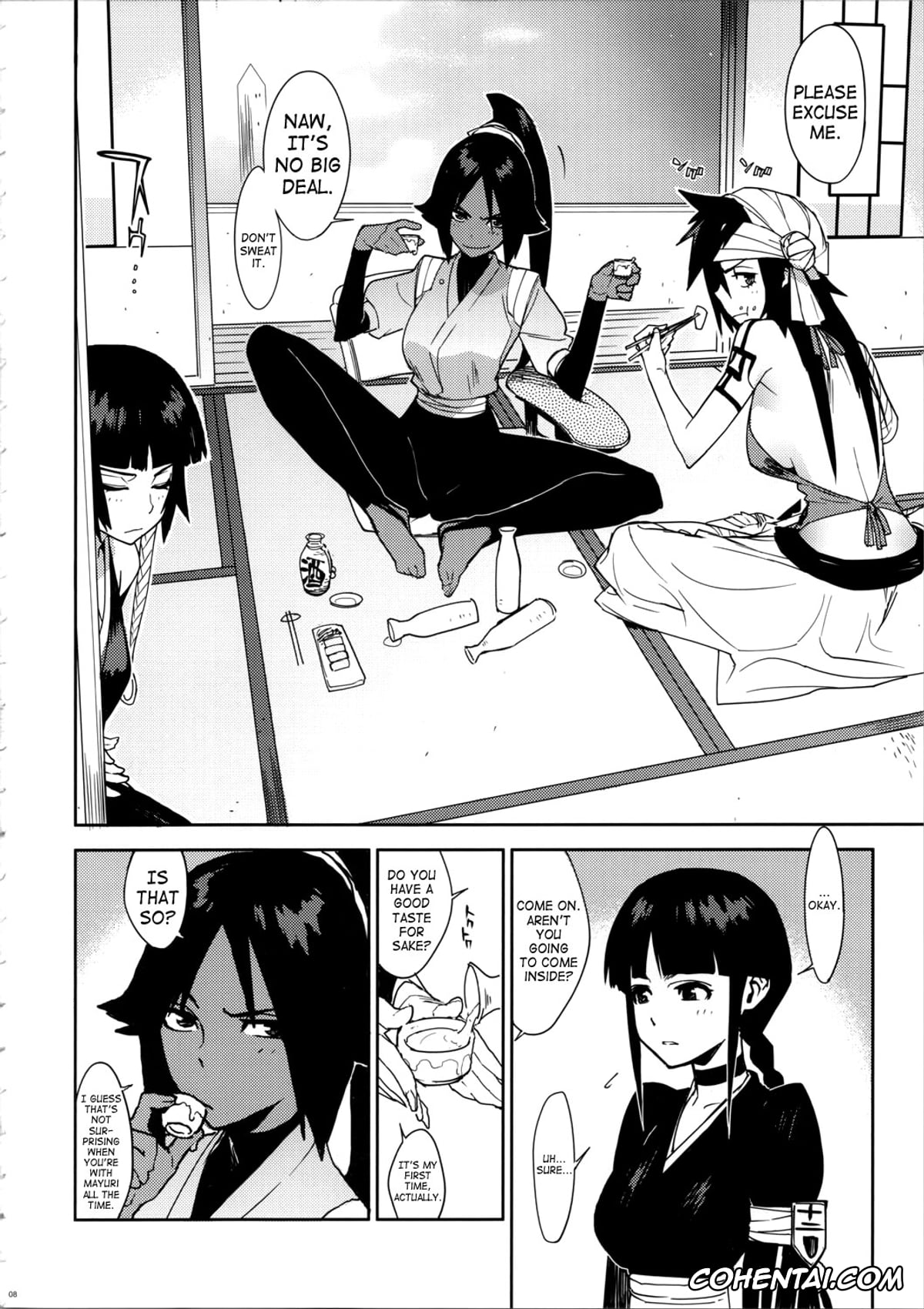 Bleach xxx, Kukaku Shiba xxx, Nemu Kurotsuchi xxx, Soi Fon xxx, Yoruichi Shihoin xxx, BC BLEACH ch (Bleach), pagina 7