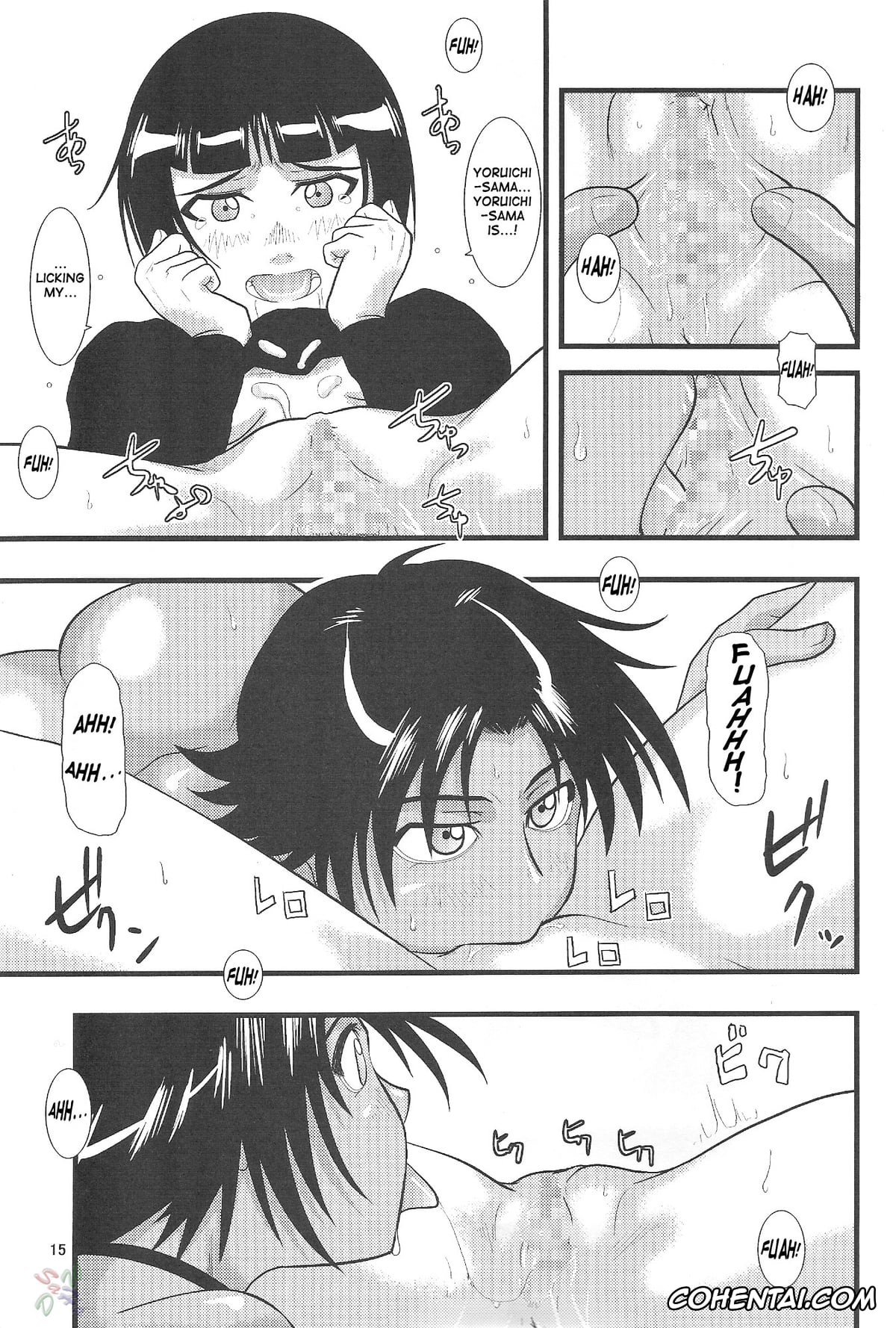 Bleach porno, Soi Fon porno, Yoruichi Shihoin porno, Yoruichi Nyan to Soi Fon no Hon (Bleach), pagina 14