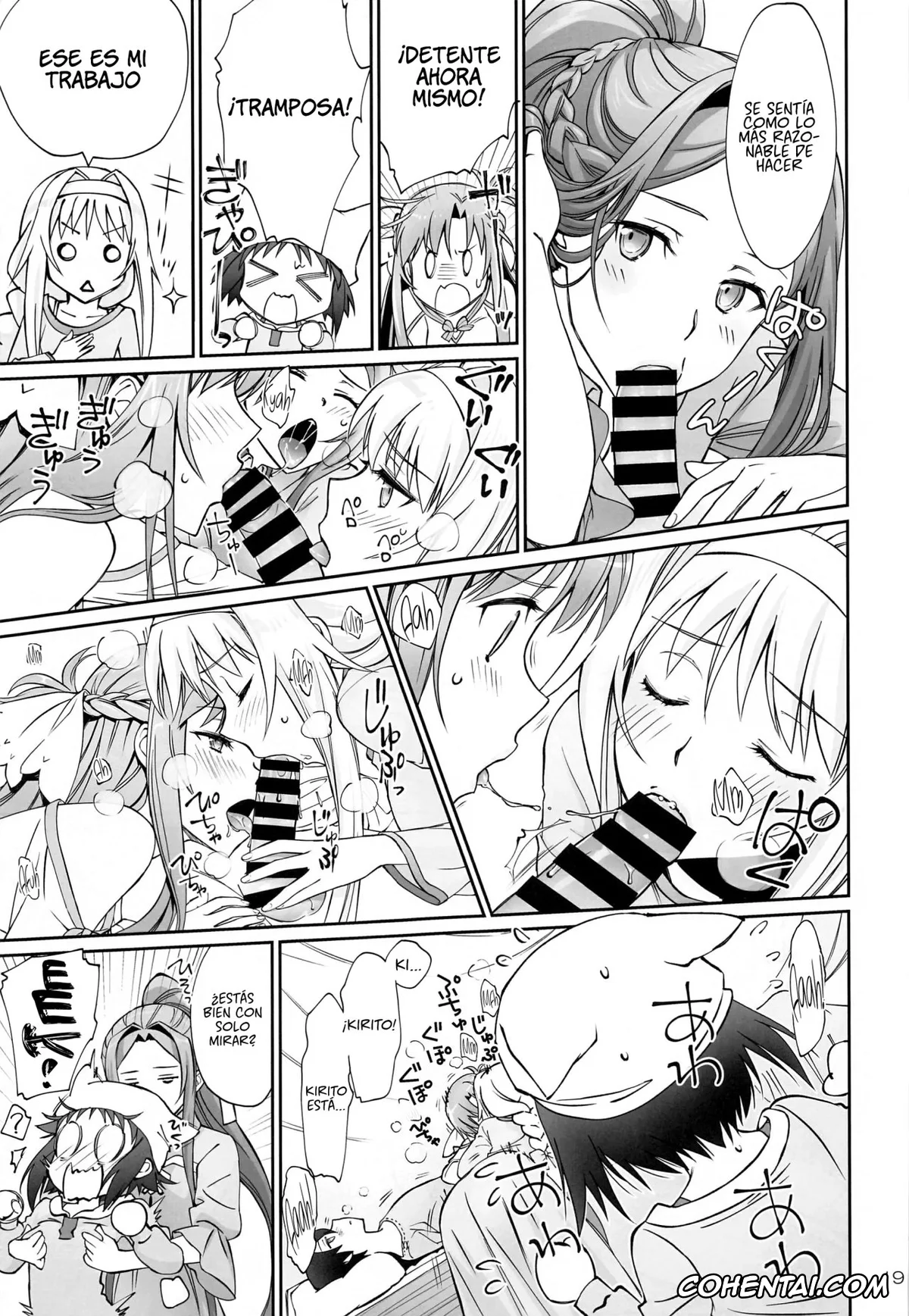 Sword Art Online hentai, Alice Zuberg hentai, Asuna Yuuki hentai, Kazuto Kirigaya | Kirito hentai, Ronye Arabel hentai, Sortiliena Serlut hentai, Tent no Ouji-sama (Sword Art Online), pagina 18