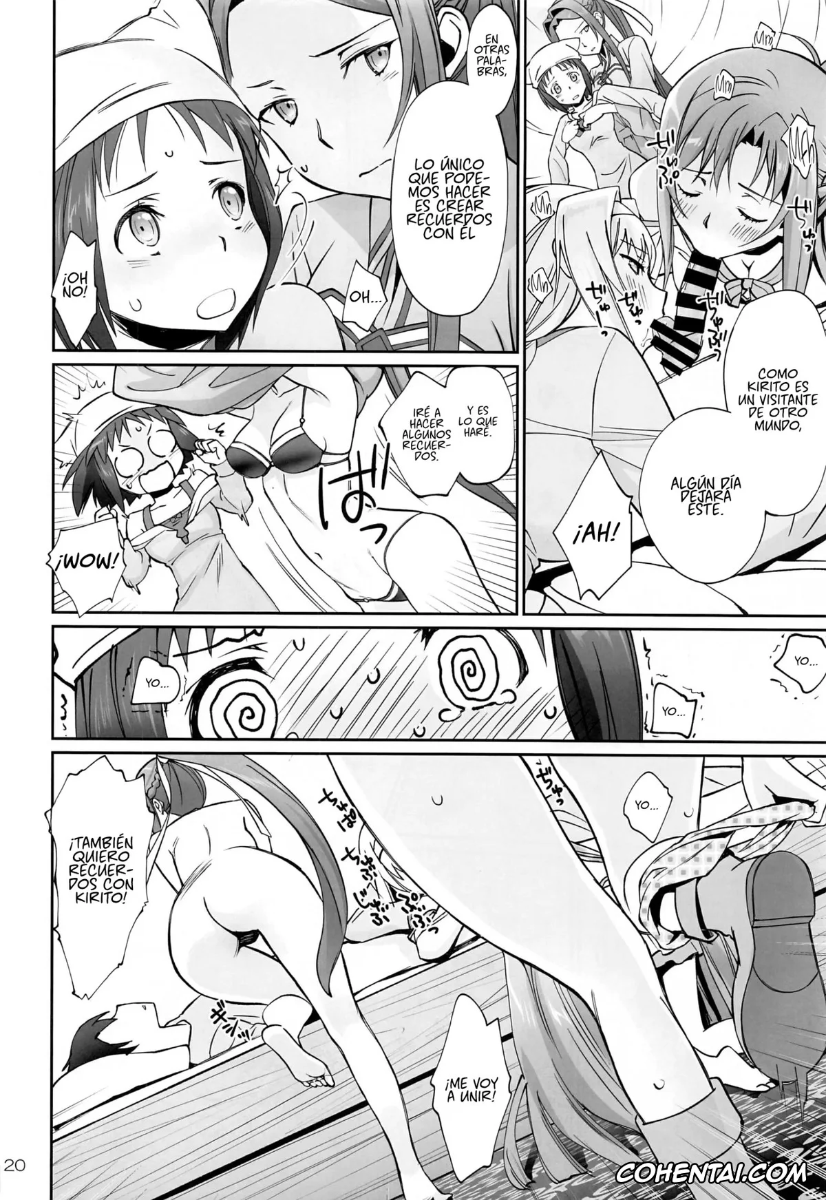 Sword Art Online xxx, Alice Zuberg xxx, Asuna Yuuki xxx, Kazuto Kirigaya | Kirito xxx, Ronye Arabel xxx, Sortiliena Serlut xxx, Tent no Ouji-sama (Sword Art Online), pagina 19