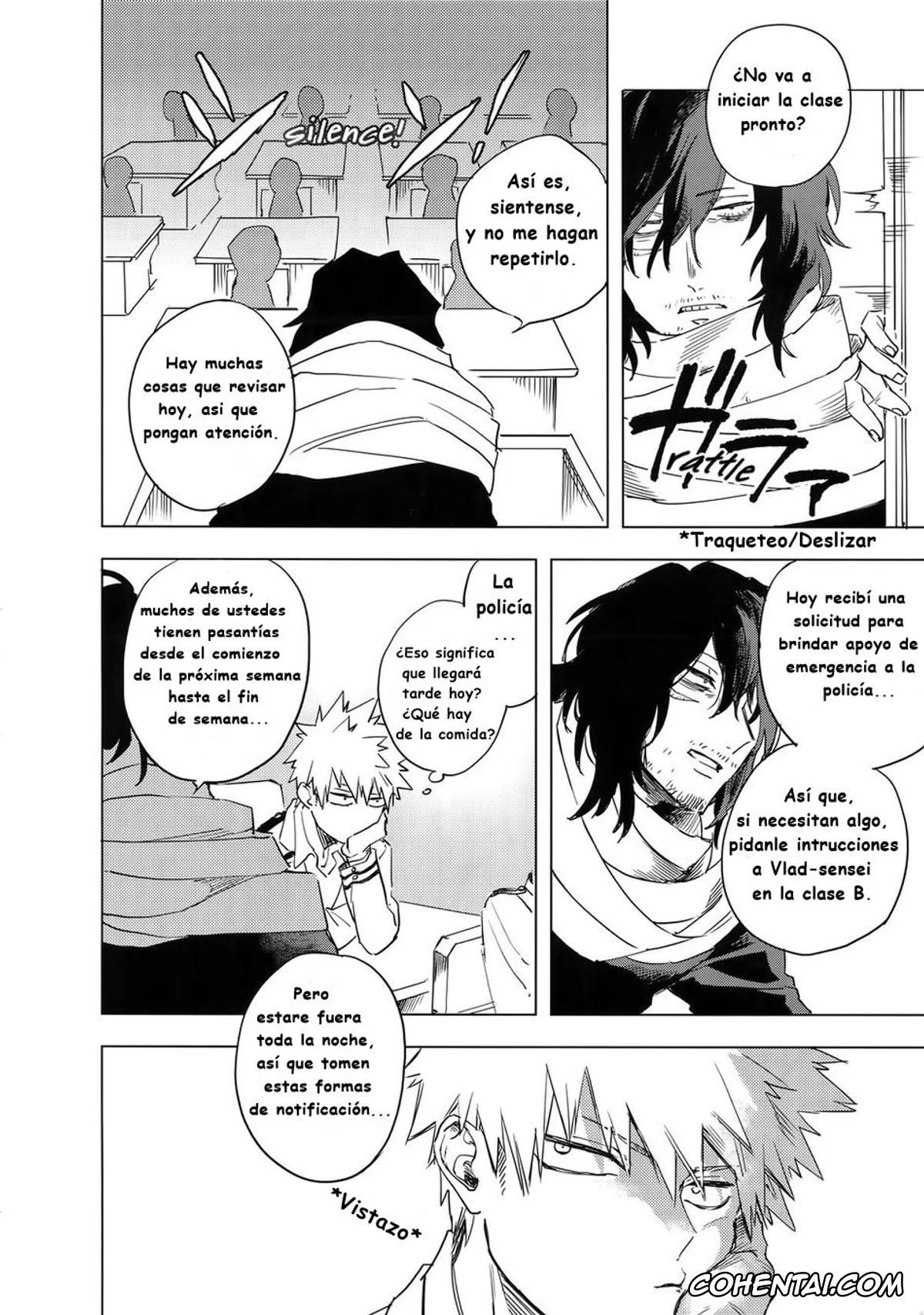 My Hero Academia | Boku No Hero Academia xxx, Katsuki Bakugou xxx, Shouta Aizawa xxx, Ore ga Sensei to XXX Suru 10 no Houhou (Boku no Hero Academia), pagina 4