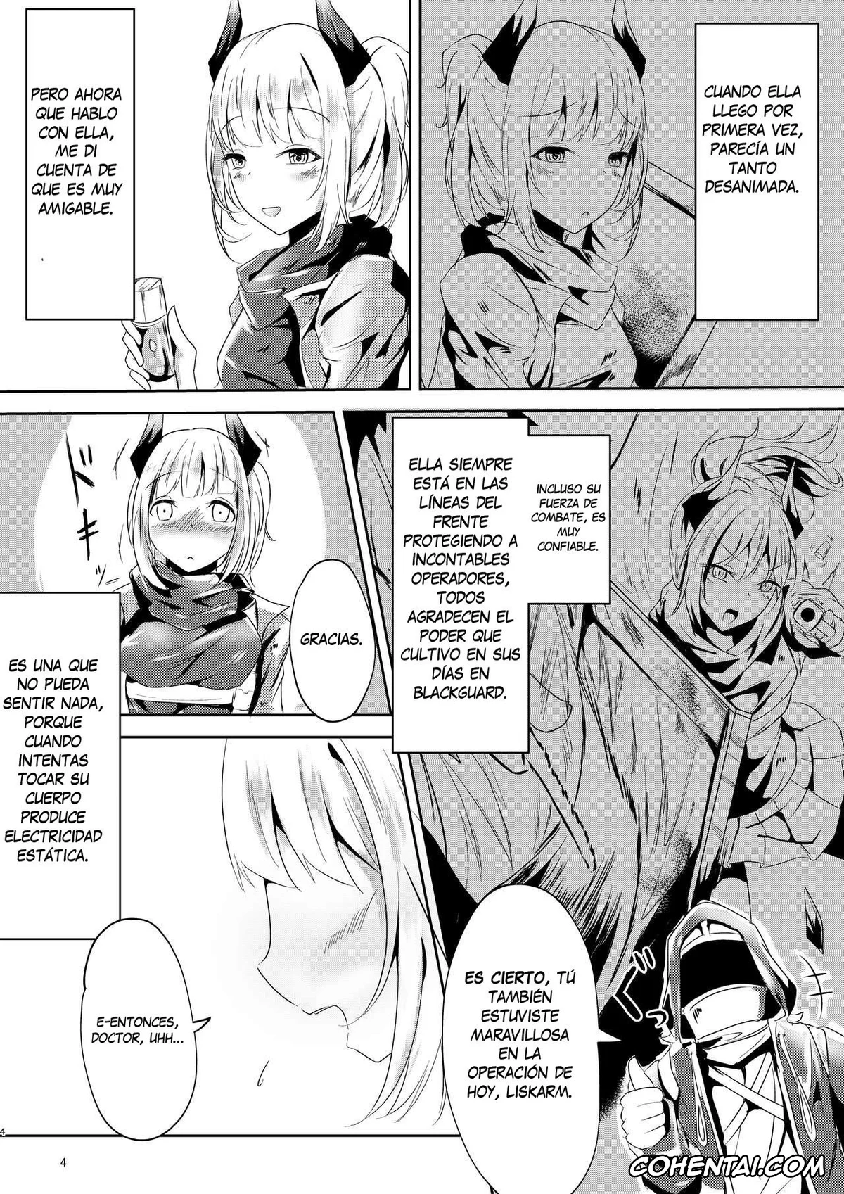 Arknights xxx, Doctor xxx, Majime (?) na Kanojo no Souai Bolt (Arknights), pagina 4