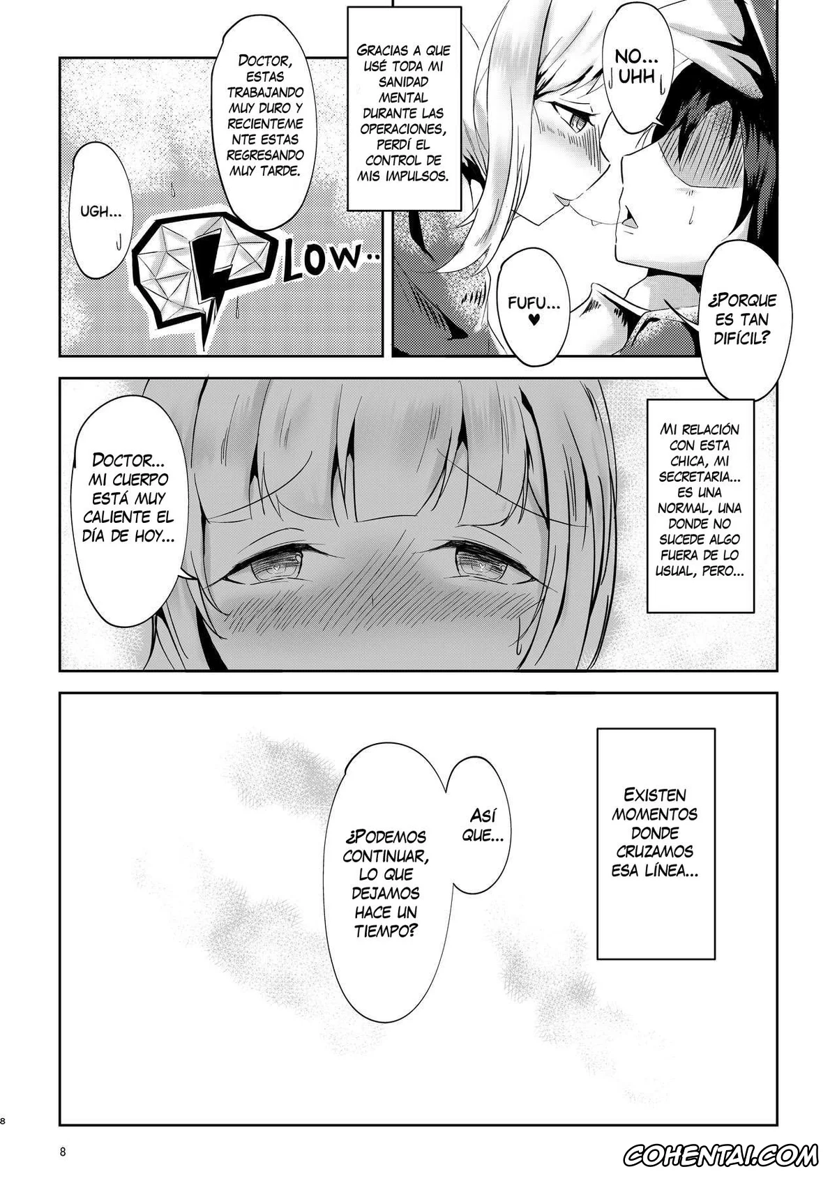 Arknights porno, Doctor porno, Majime (?) na Kanojo no Souai Bolt (Arknights), pagina 8