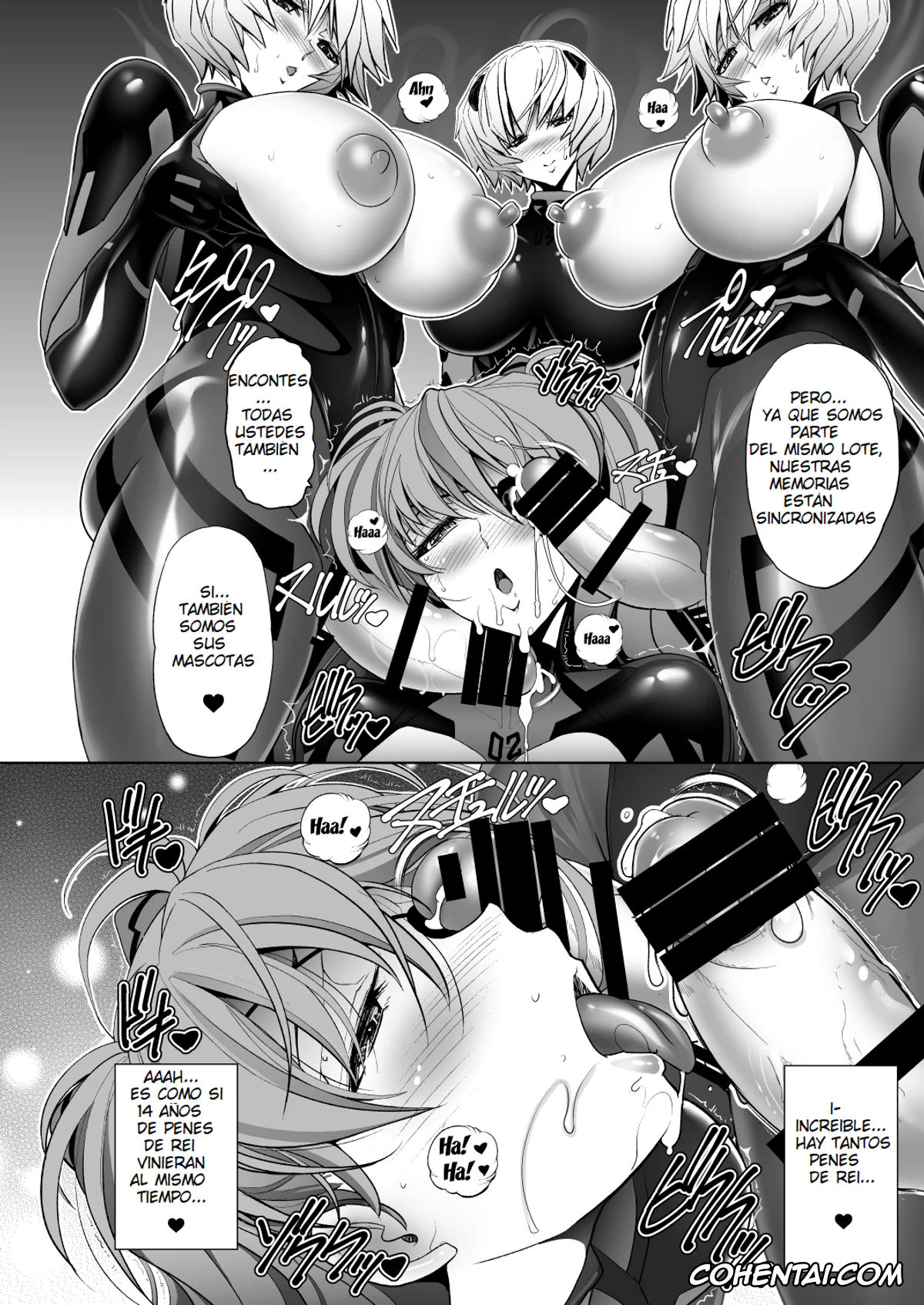Neon Genesis Evangelion hentai, Asuka Langley Soryu hentai, Rei Ayanami hentai, Q-Pet (Neon Genesis Evangelion), pagina 33