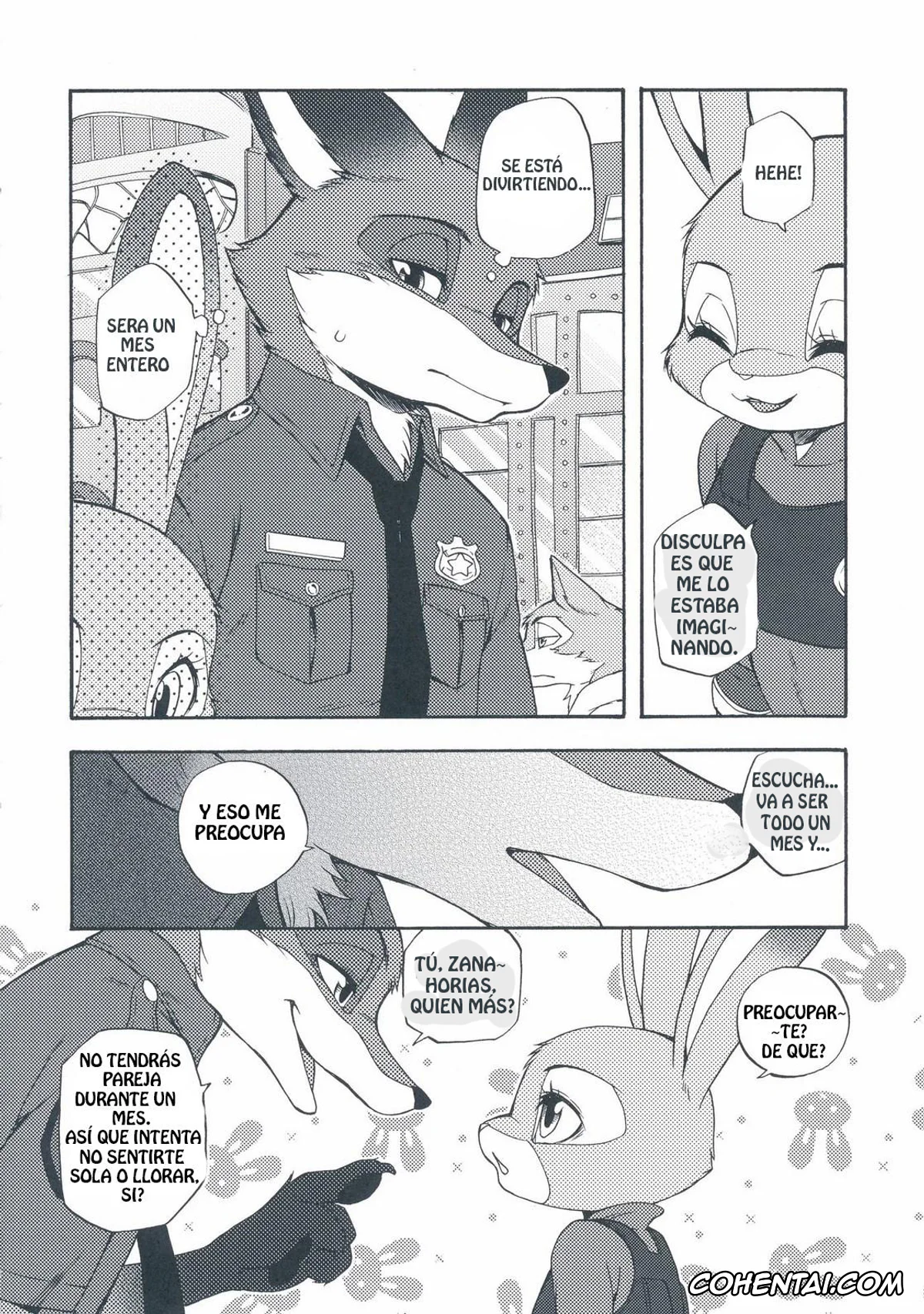 Zootopia porno, Judy Hopps porno, Nick Wilde porno, Ohitori-sama ninjin – Carrots for one (Zootopia), pagina 8