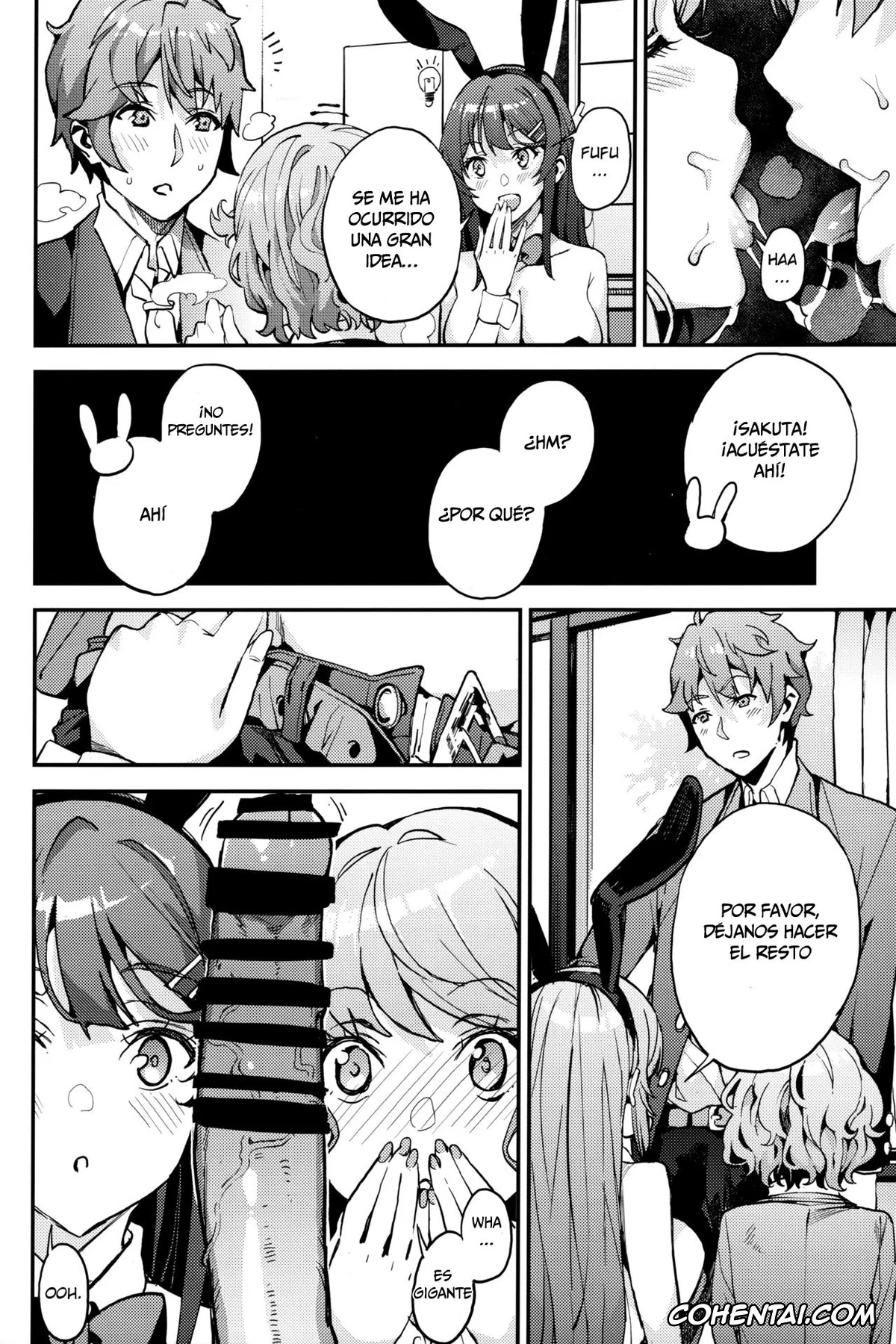 Seishun Buta Yarou Wa Bunny Girl Senpai No Yume O Minai xxx, Mai Sakurajima xxx, Rio Futaba xxx, Sakuta Azusagawa xxx, Tomoe Koga xxx, Seishun Buta Yarou X Mai X Tomoe (Seishun Buta Yarou wa Bunny Girl Senpai no Yume o Minai), pagina 7