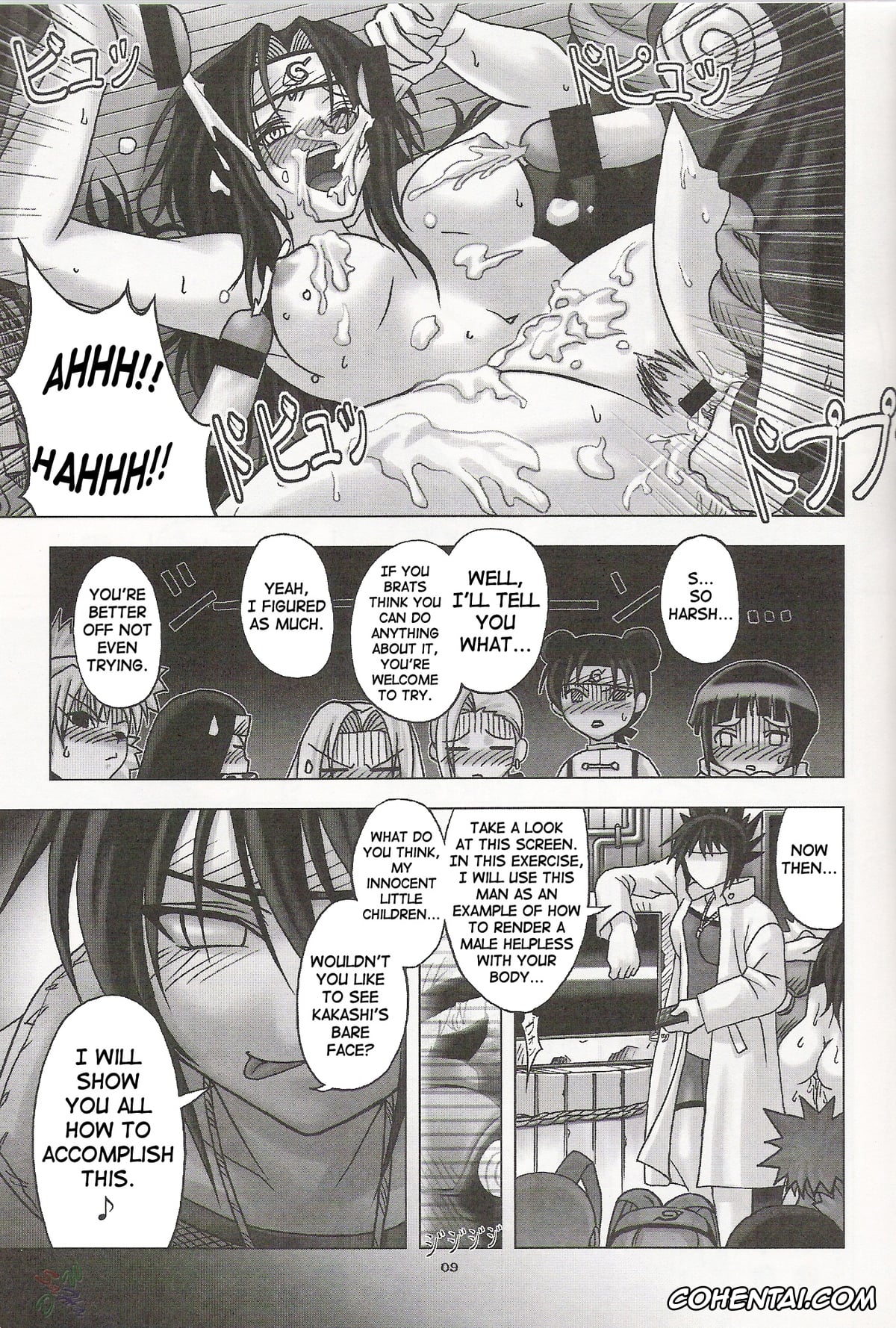 NARUTO hentai, Anko Mitarashi hentai, Kakashi Hatake hentai, Harlem Jets (Naruto), pagina 9