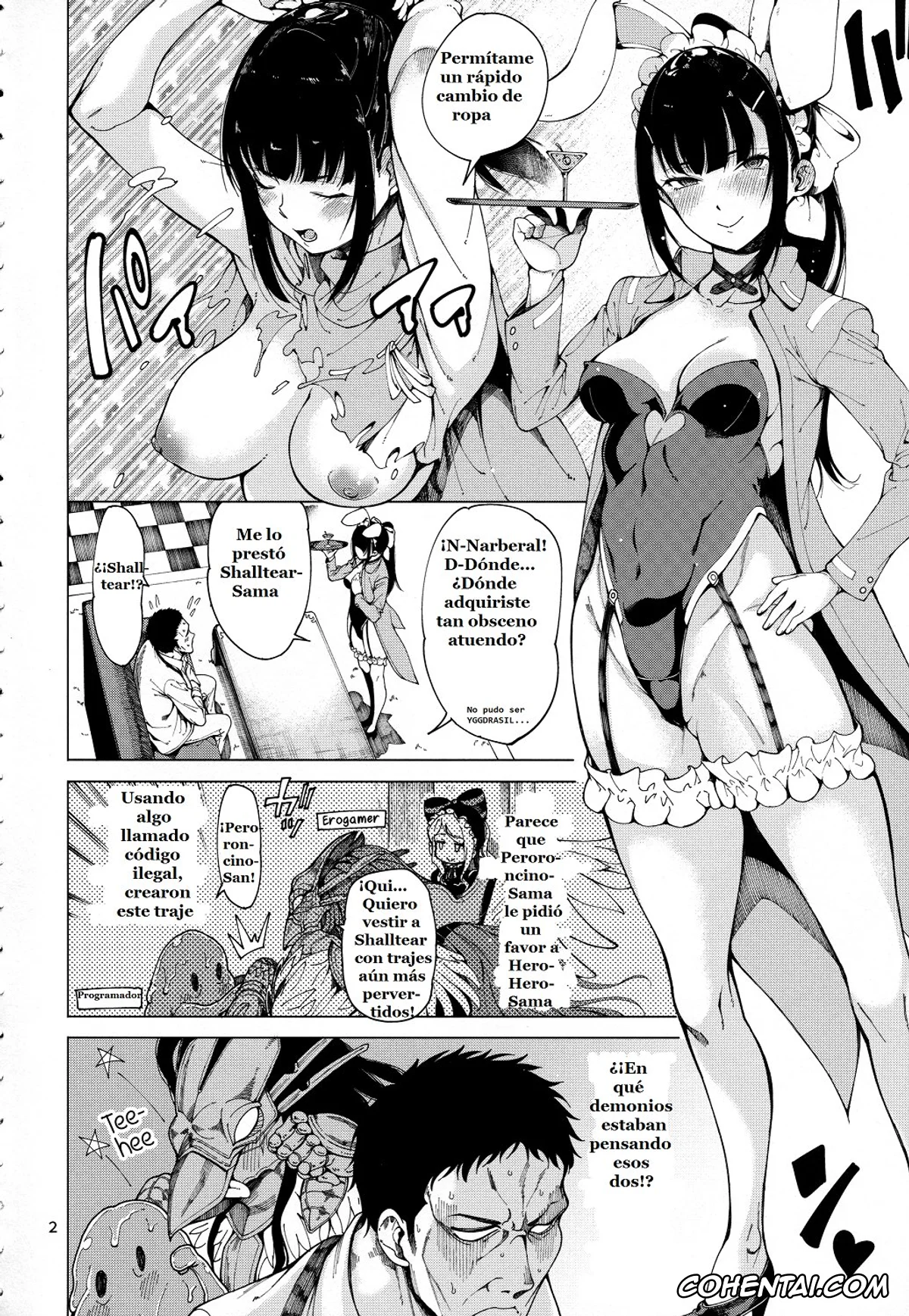 Overlord hentai, Ainz Ooal Gown hentai, Narberal Gamma hentai, Narberal Settai (Overlord), pagina 3