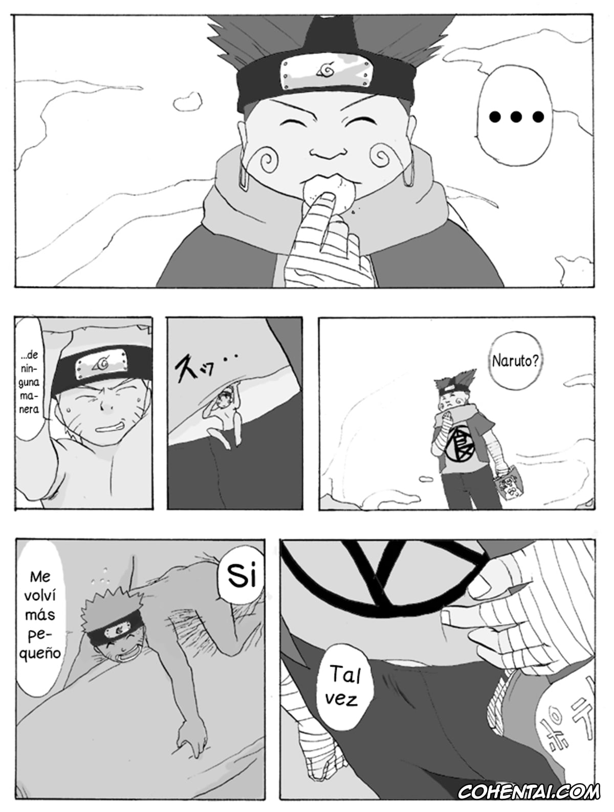 NARUTO porno, Chouji Akimichi porno, Naruto Uzumaki porno, Shrink Jutsu (Naruto), pagina 2