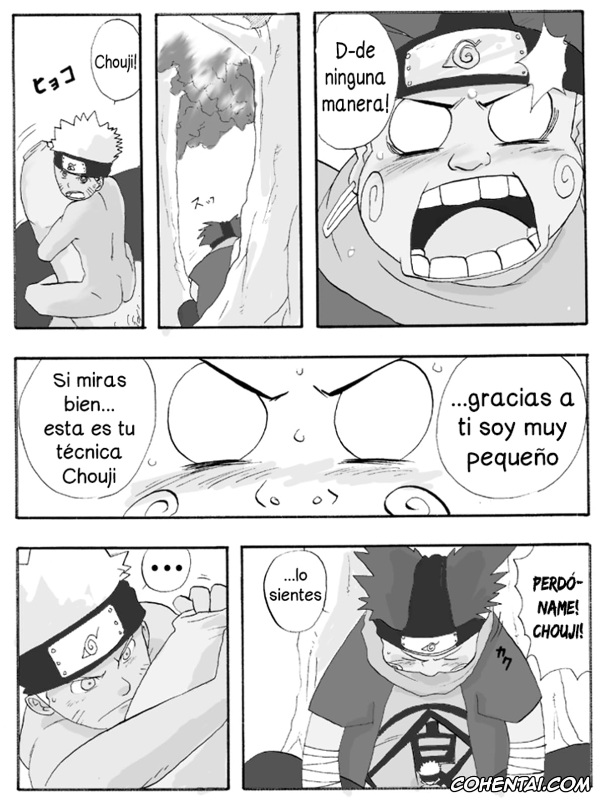NARUTO hentai, Chouji Akimichi hentai, Naruto Uzumaki hentai, Shrink Jutsu (Naruto), pagina 3