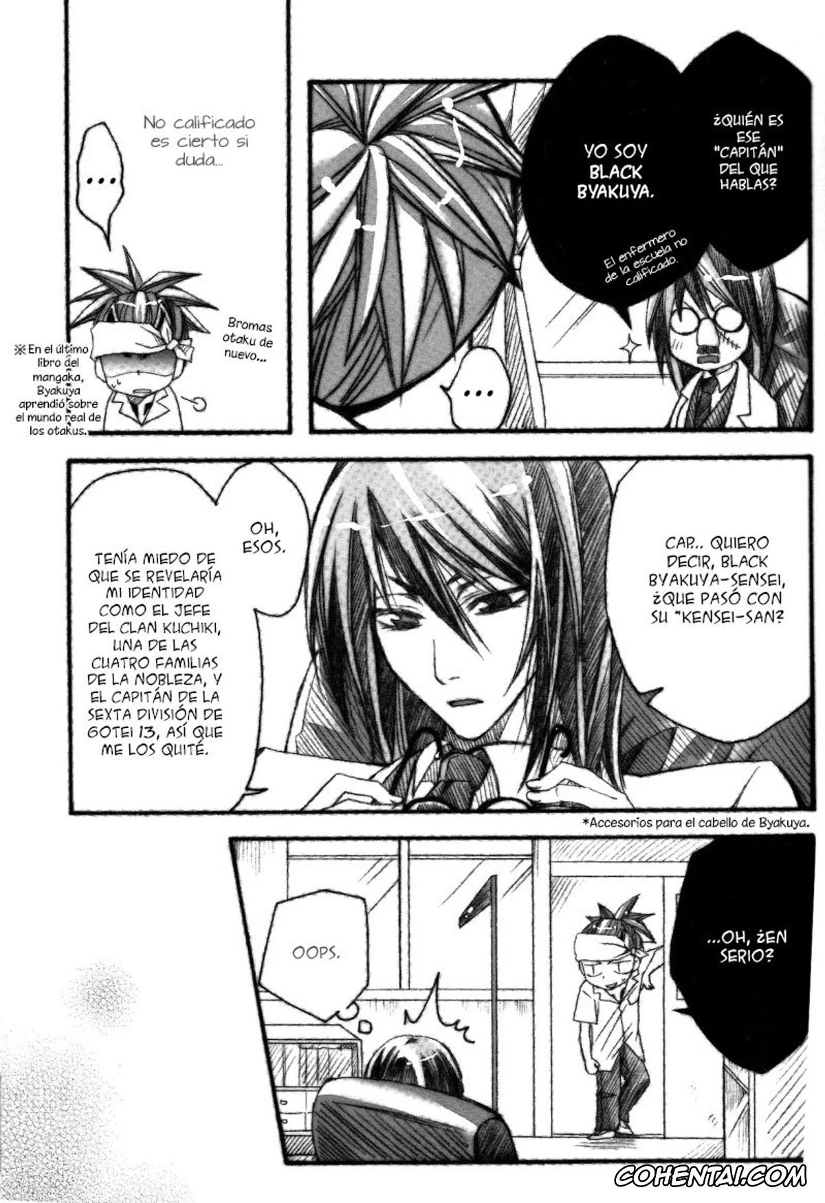 Bleach porno, Byakuya Sensei to Renji-kun. (Bleach), pagina 8