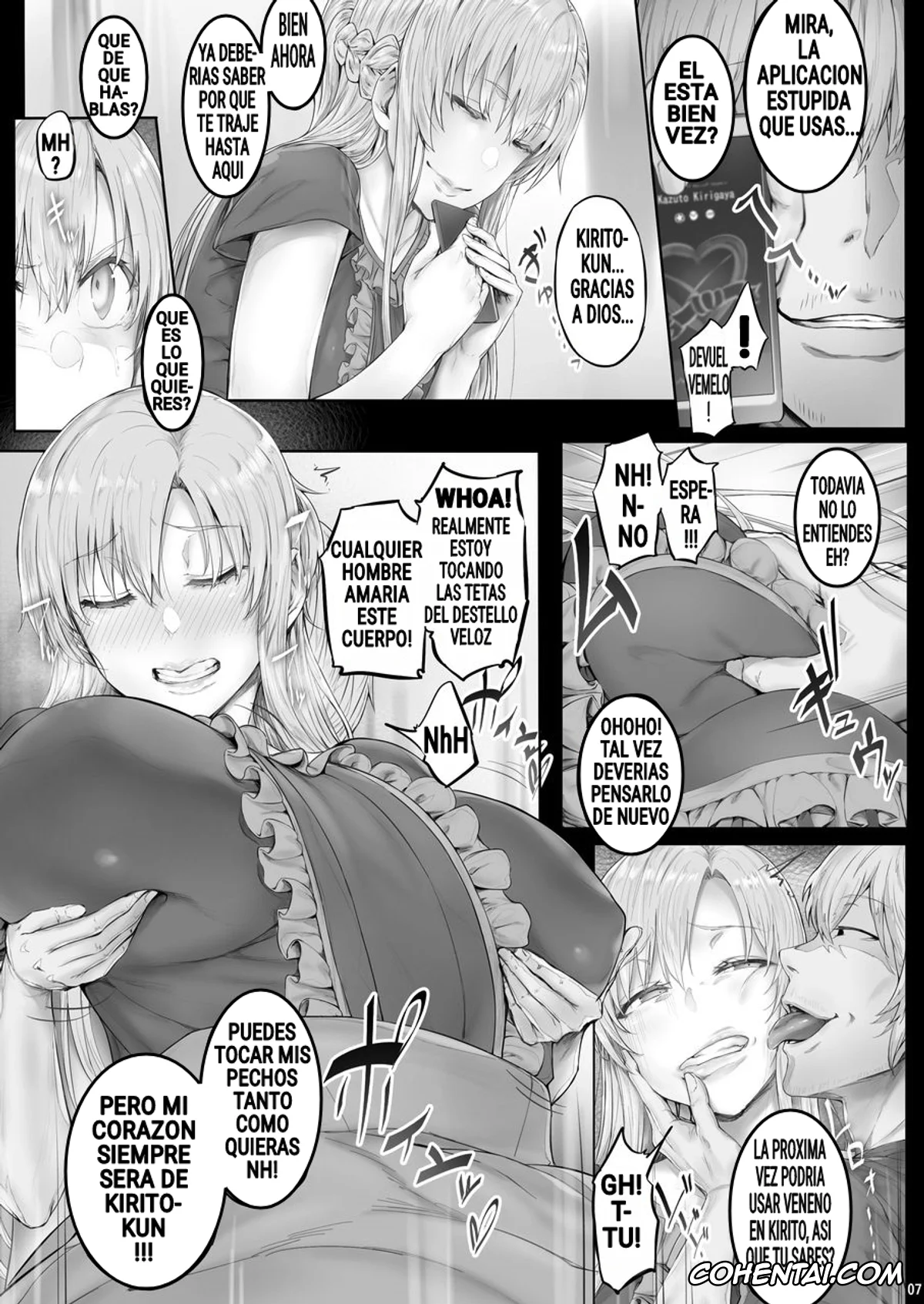 Sword Art Online hentai, Asuna Yuuki hentai, Asunama 6 (Sword Art Online), pagina 6