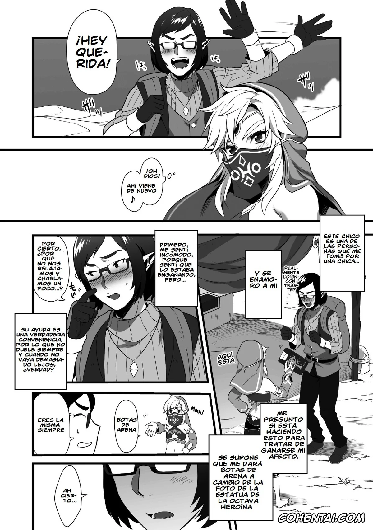 The Legend Of Zelda hentai, Bozai hentai, Link hentai, Yuusha ga Onnanoko ni Sarechau hon (The Legend of Zelda), pagina 3