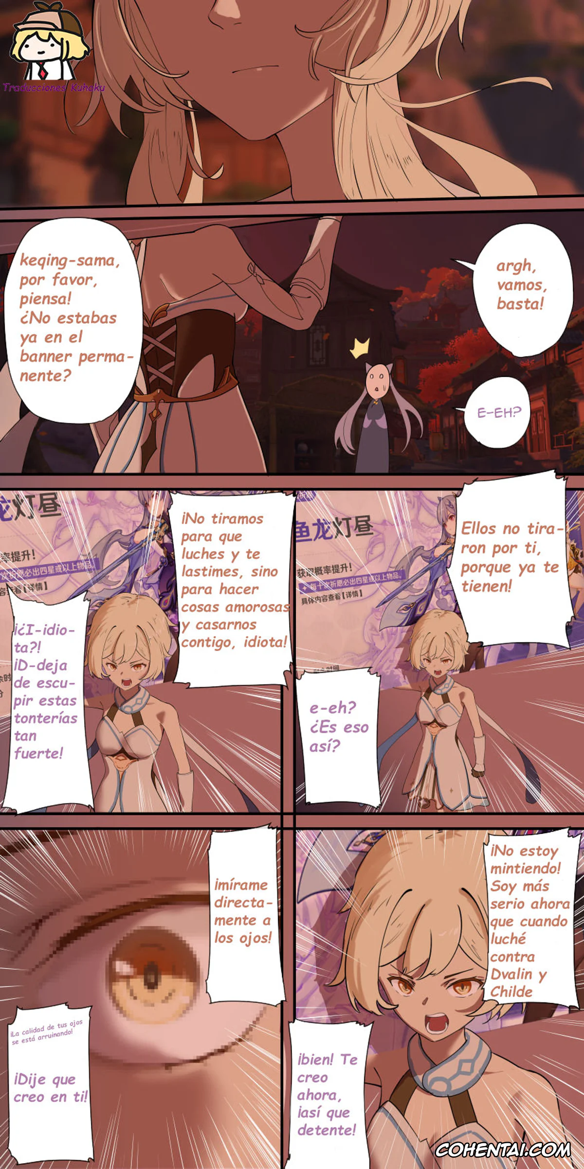 Genshin Impact hentai, Ganyu hentai, Keqing hentai, Lumine hentai, The First Archon Part 3 (Genshin Impact), pagina 3