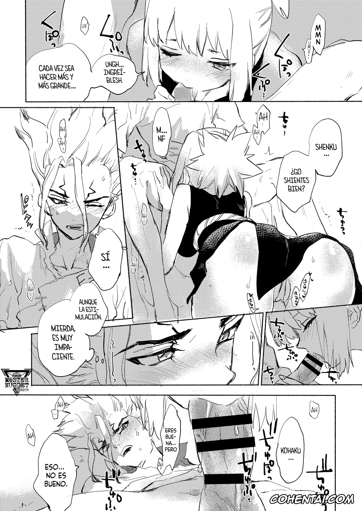 Dr. STONE hentai, Kohaku hentai, Senku Ishigami hentai, Koha ga Senchin o Pero Suru Manga (Dr. STONE), pagina 3